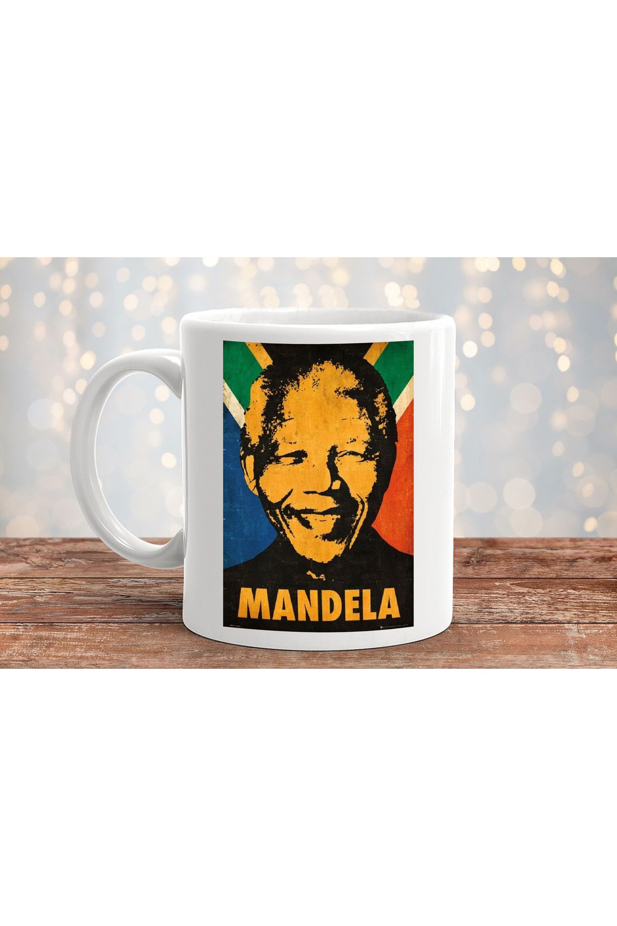 sielta-Nelson Mandela 
   Printed Gift Porcelain Mug 2