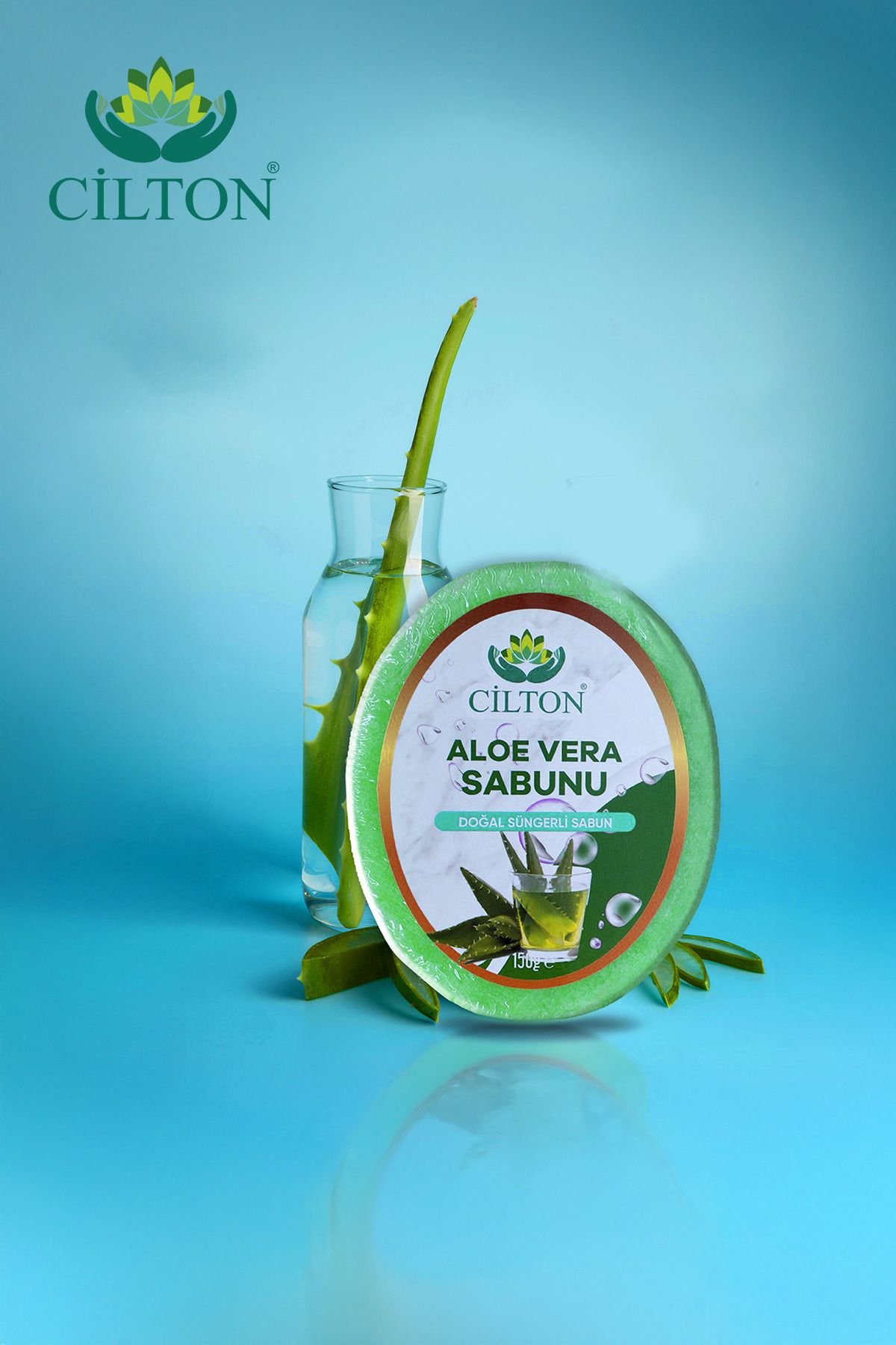 CİLTON ALOE VERA SABUNU DOĞAL SÜNGERLİ SABUN 150 ML