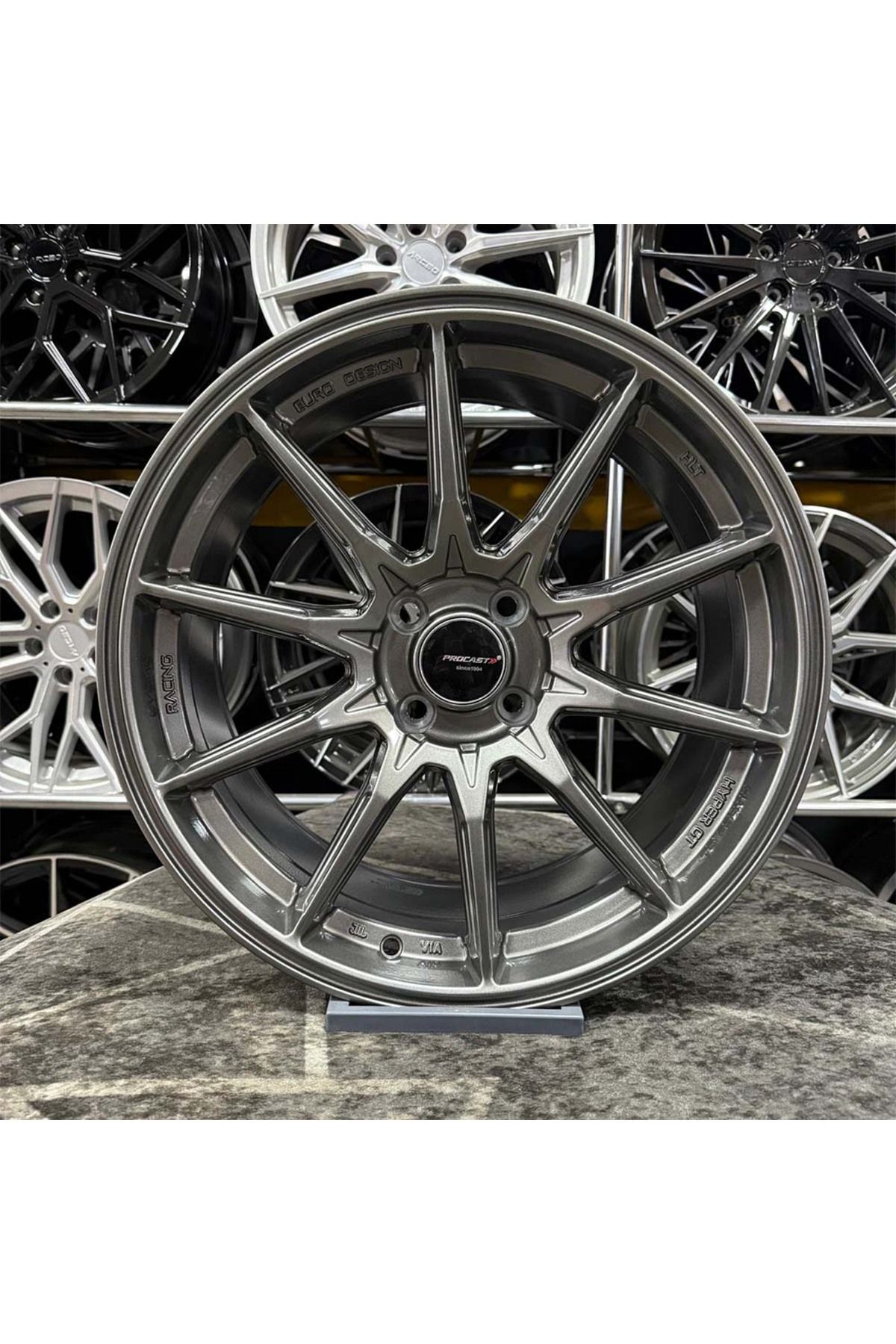 kormetal 17 inç 4x100 CİVİC LİNEA CLİO SYMBOL ACCENT Gun Metal Jant Modeli Renault (4 ADET)