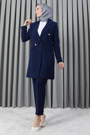 giz astore Blazer Ceket Takım Lacivert