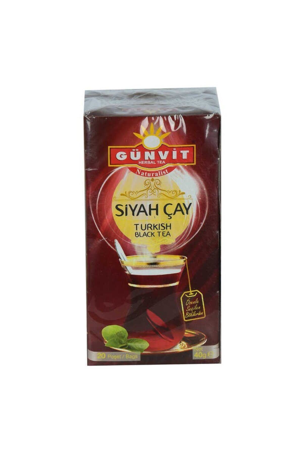 Lisinya Siyah Çay 2 Gr X 20 Süzen Poşet 40 Gr