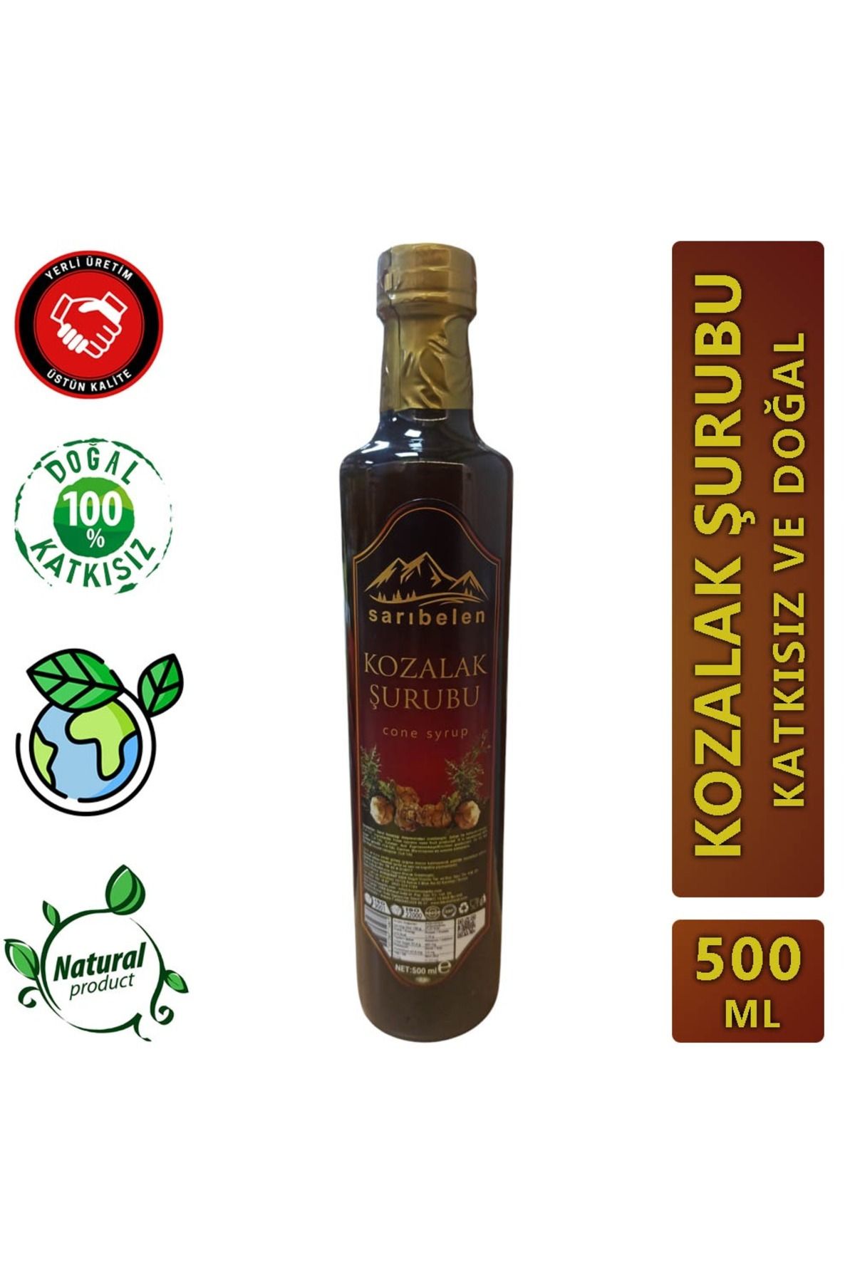 sarıbelen Kozalak Şurubu Doğal Ve Katkısız 500 Ml Sarıbelen