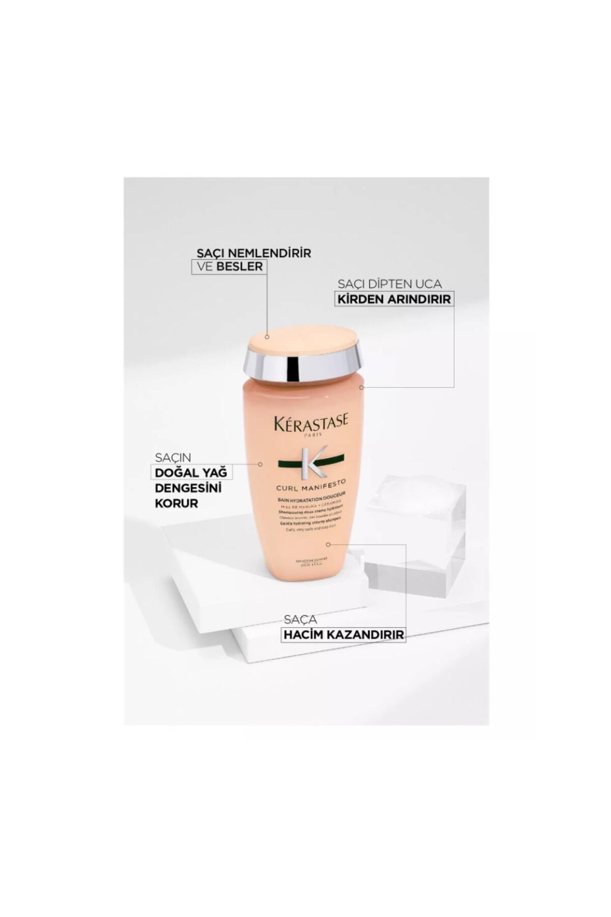 Kerastase-New Curl Manifesto Bain Hydratation Douceur Shampoo 250 ml Noonline 4