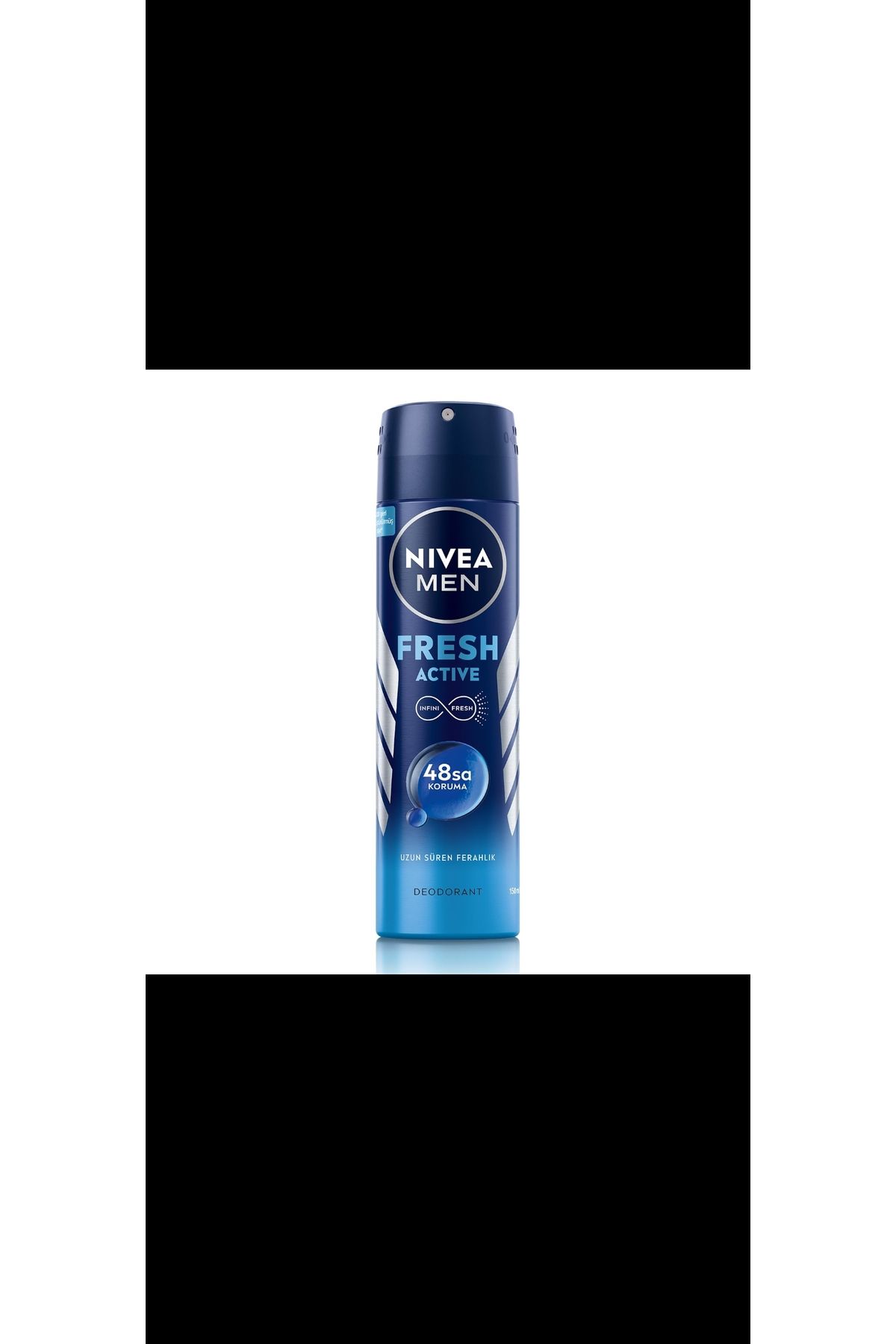 NIVALA MEN Erkek Sprey Deodorant Fresh Active 150ml, Ter ve Ter Kokusuna Karşı 48 Saat Deodorant Koruması