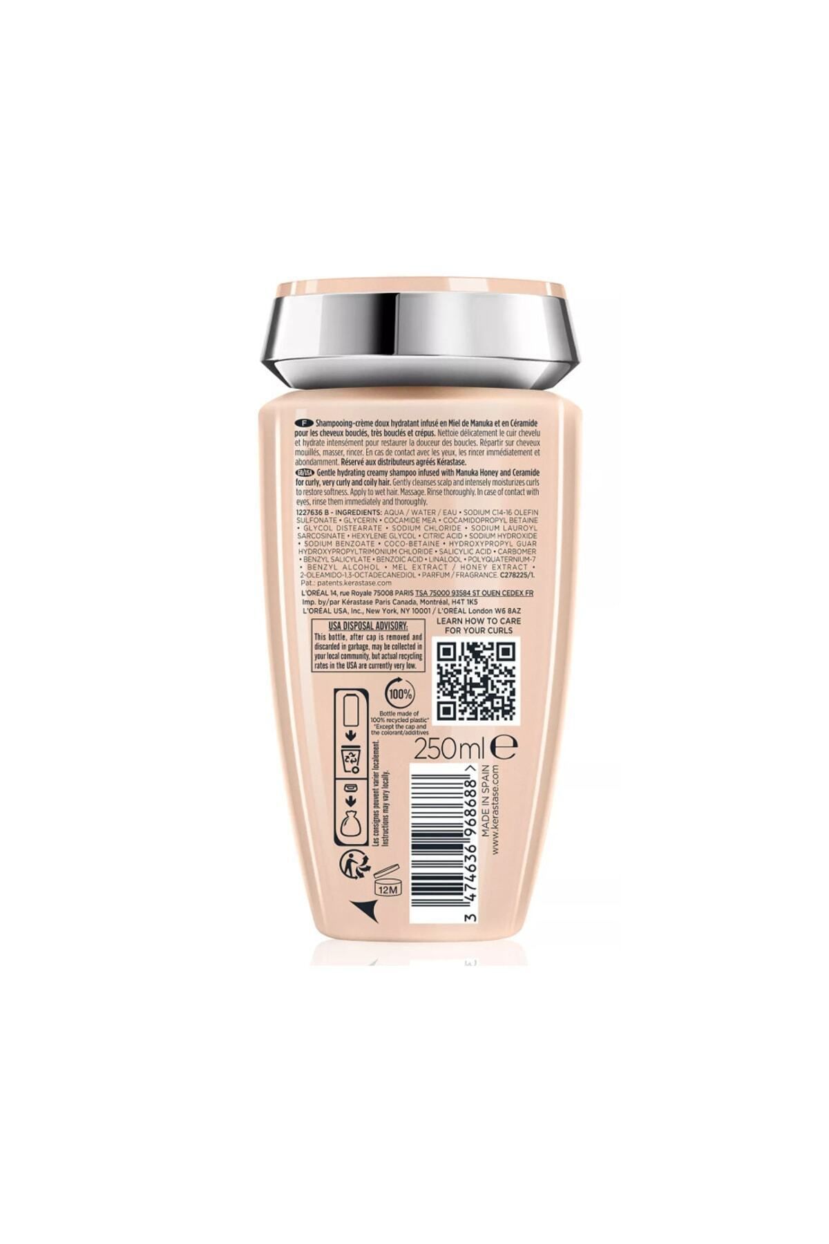 Kerastase-New Curl Manifesto Bain Hydratation Douceur Shampoo 250 ml Noonline 3