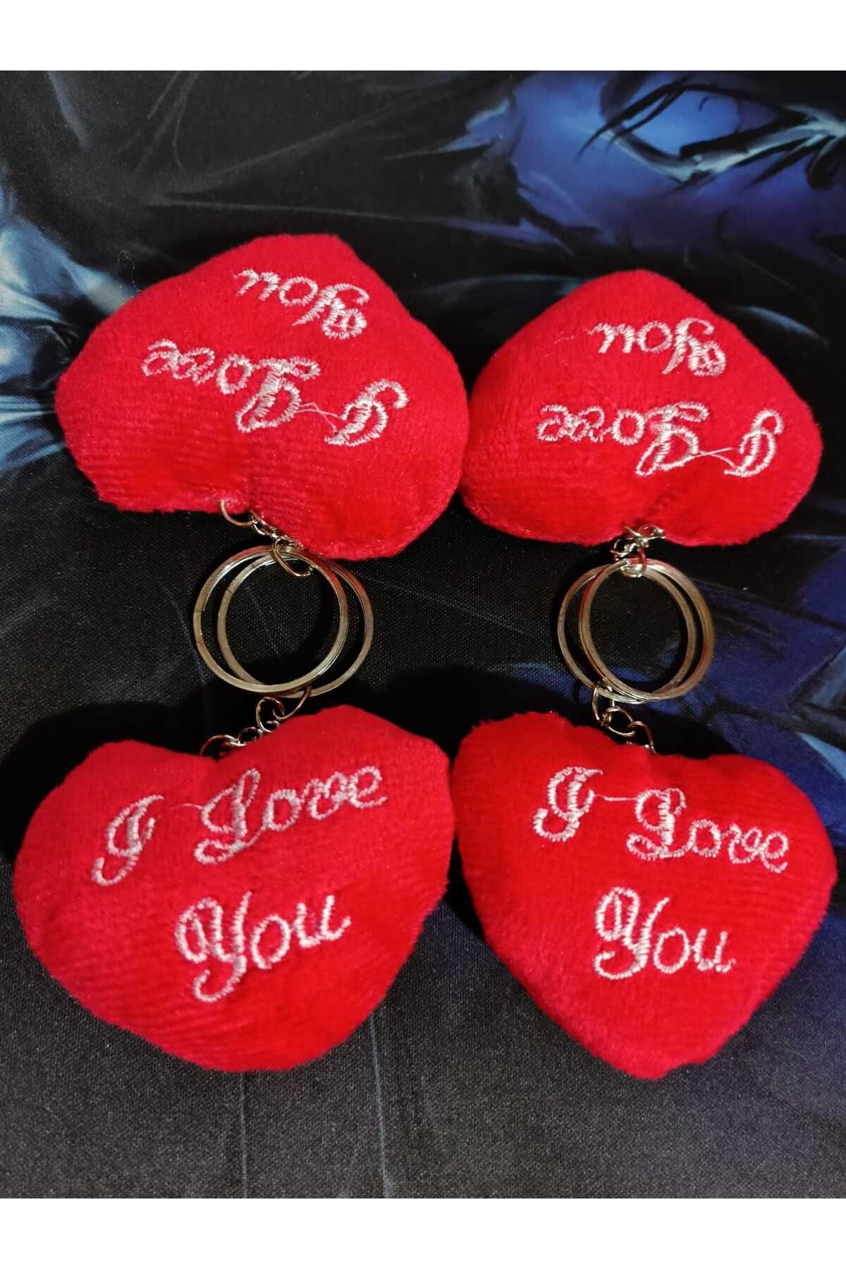 otopaspascım I Love You Seni Seviyorum Kırmızı Kalp 7 cm - Süs