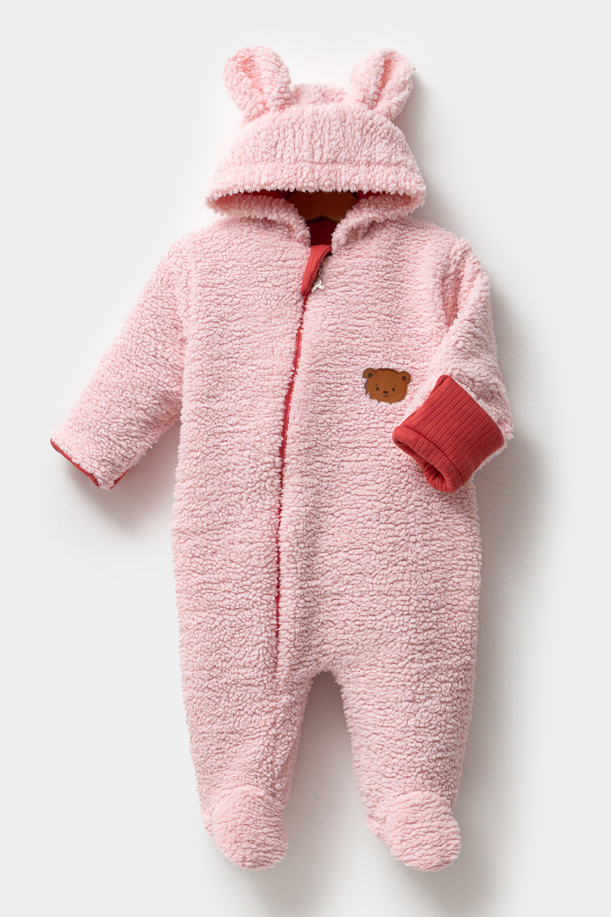 Baby Animals Welsoft Peluş Kuzu Katlanır Eldivenli %100 Pamuk Astar Unisex Kız Erkek Çocuk Bebek Uyku Tulumu fotoğrafı 4 (önizleme)