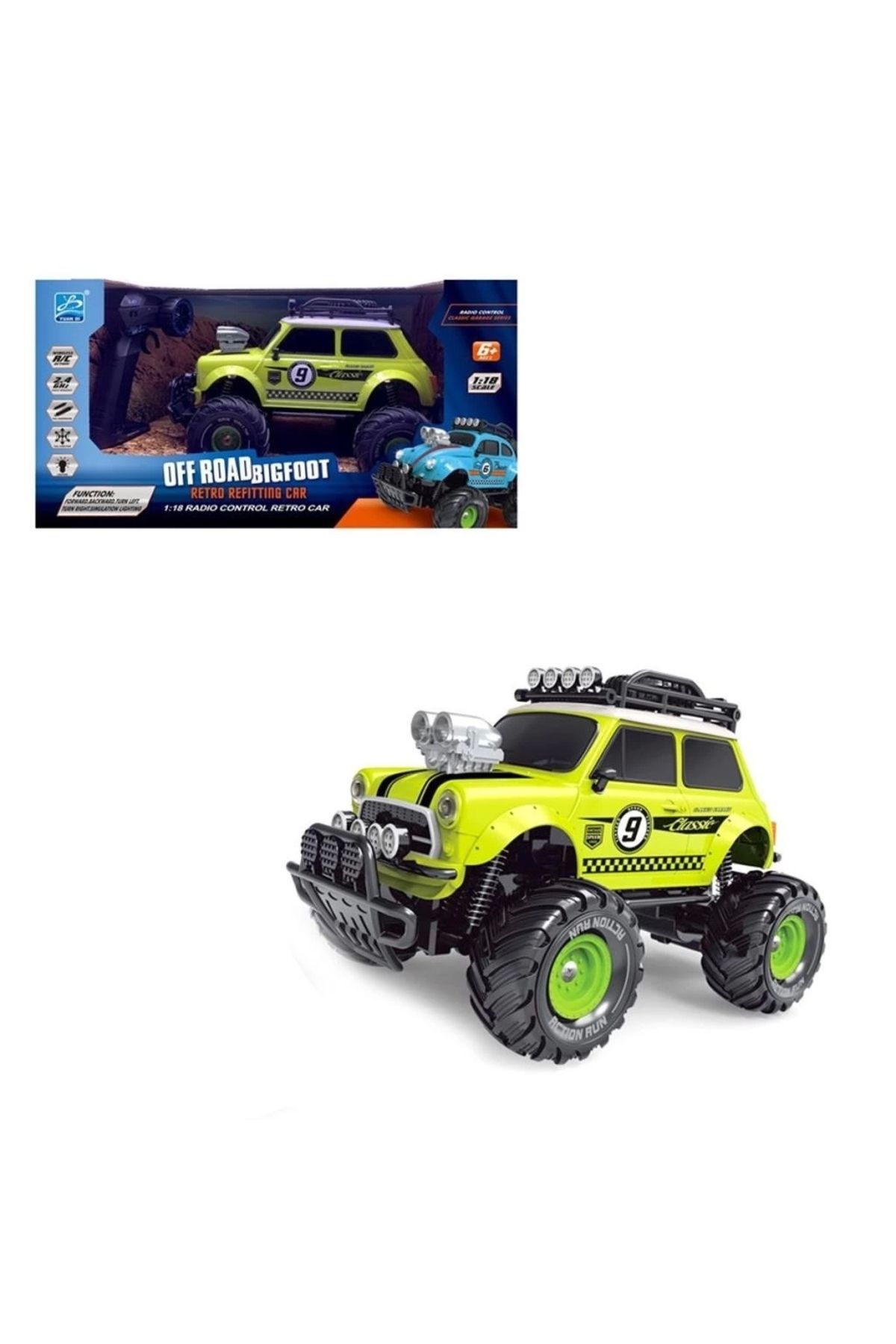 NessiWorld Yd898-mt1820 Uzaktan Kumandalı Full Fonksiyon 1:18 Şarjlı 2.4g Sevimli Off-road Mini Arab