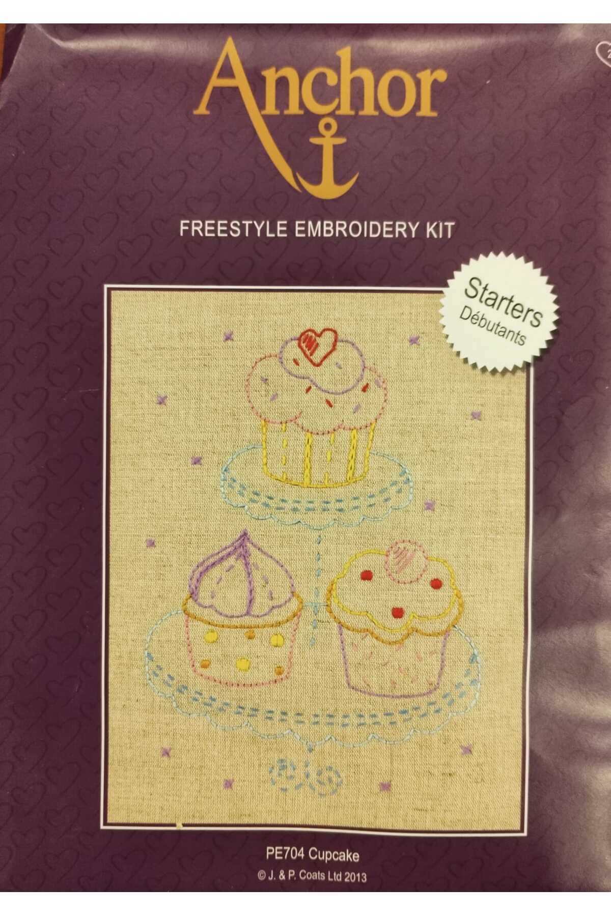 Anchor-Cake Patterned Free Embroidery Kit (20X15Cm) 1