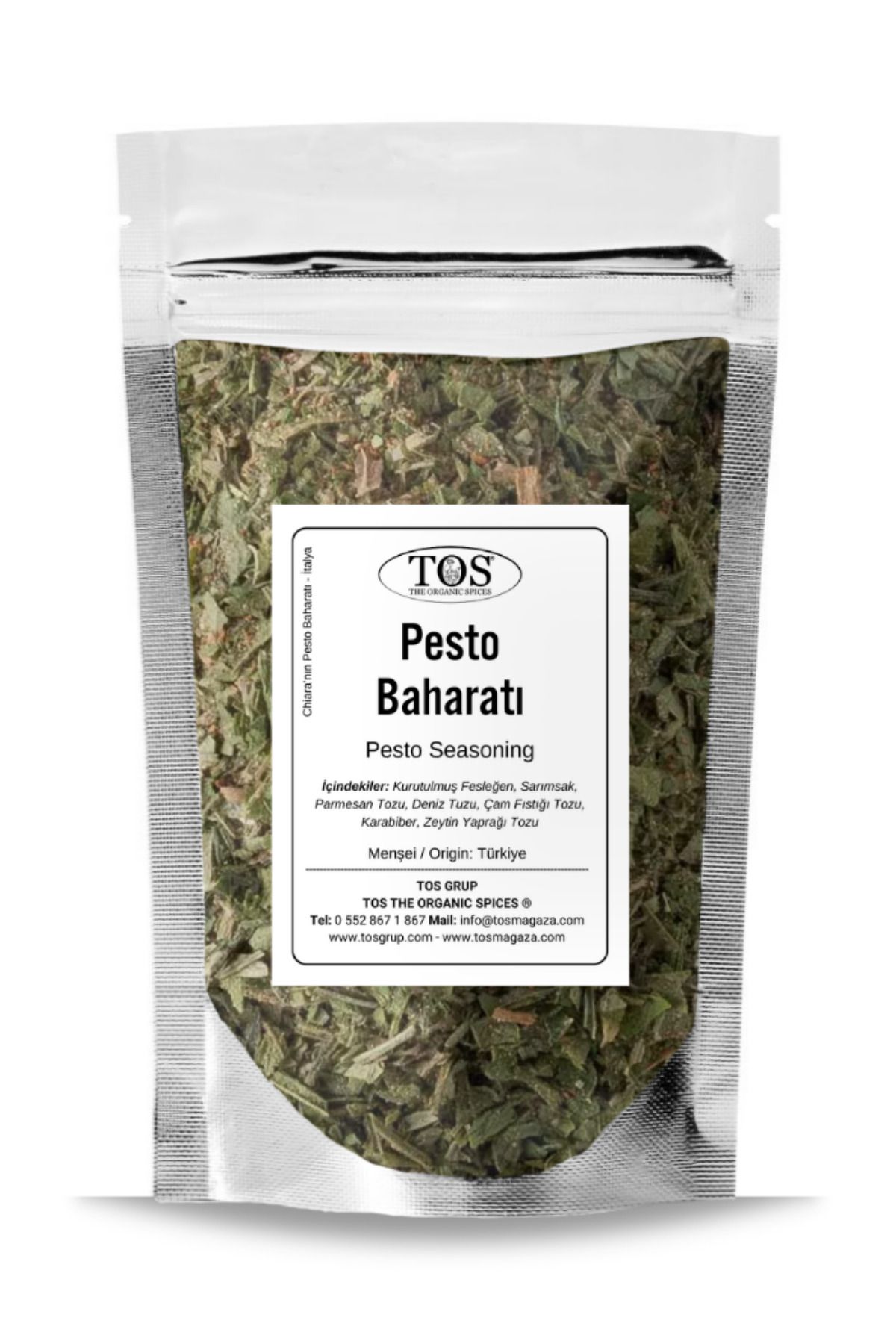 TOS The Organic Spices Chiara'nın Pesto Baharatı 250 gr Chiara’s Pesto Seasoning