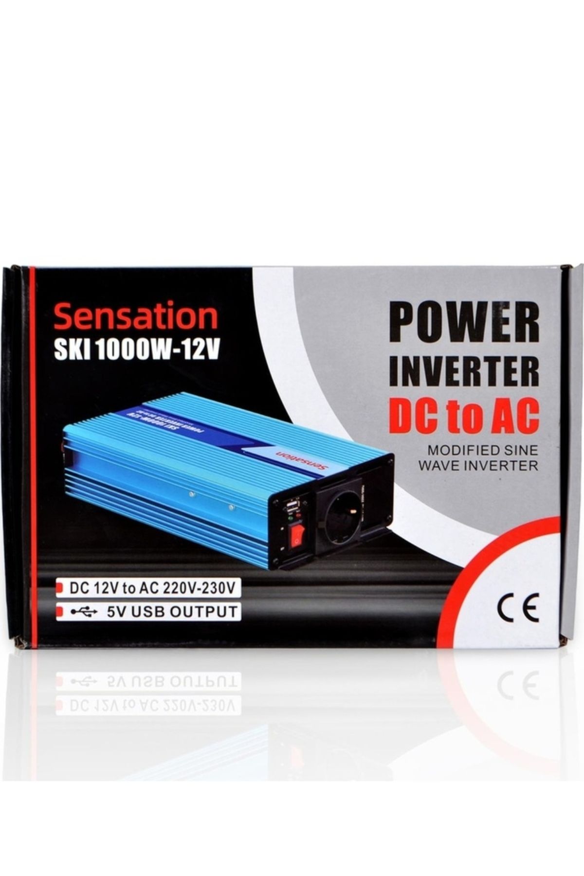 Dürüst Sensesion 1000 watt modifiye sinüs inverter  1KW 12V/220 çevirici (akıllı fan sessiz çalışma)