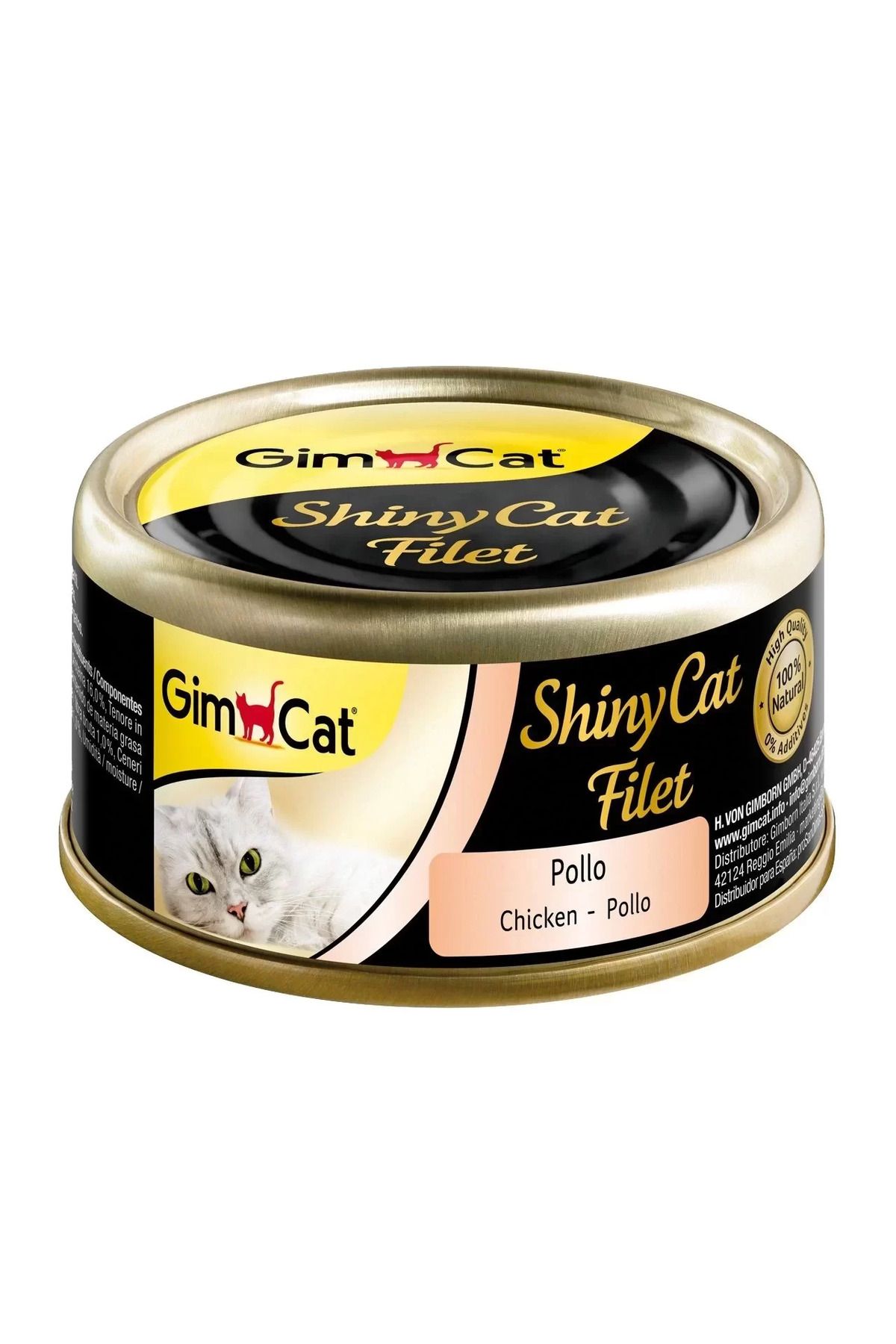 TREND Gimcat Shinycat Kıyılmış Fileto Tavuklu Yetişkin Konserve Kedi Maması 70 Gr