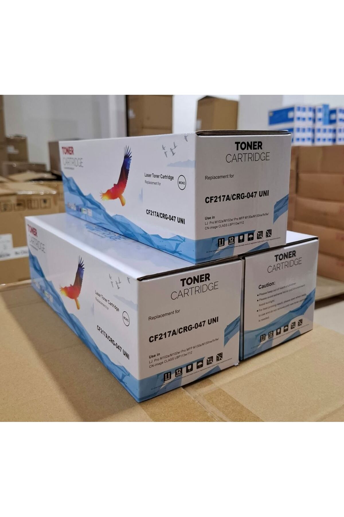 VİZYON 3'lü Stok CF217A/CRG-047 UNI TONER