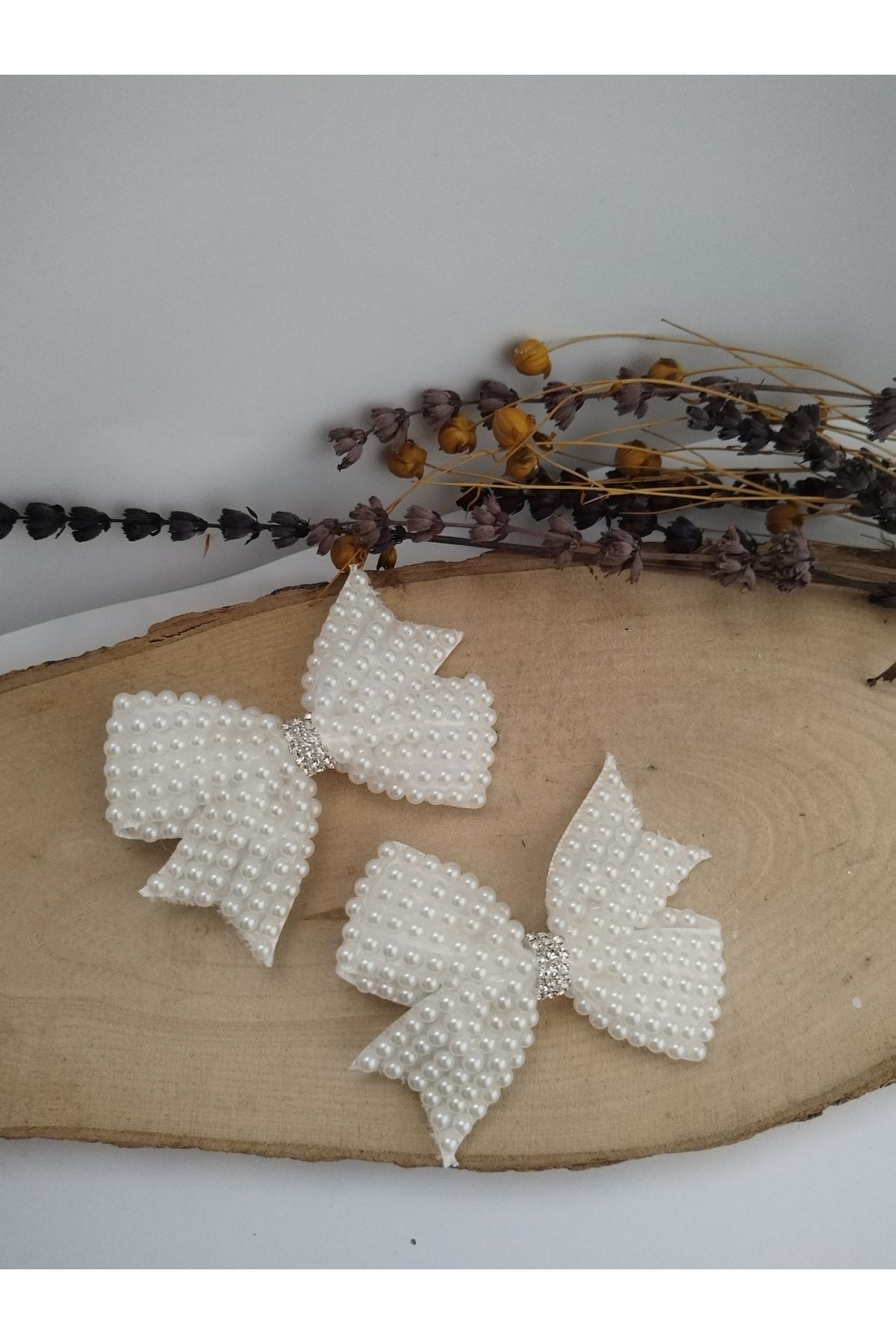 asya bijuteri-Pearl Bow Clip Buckle 5