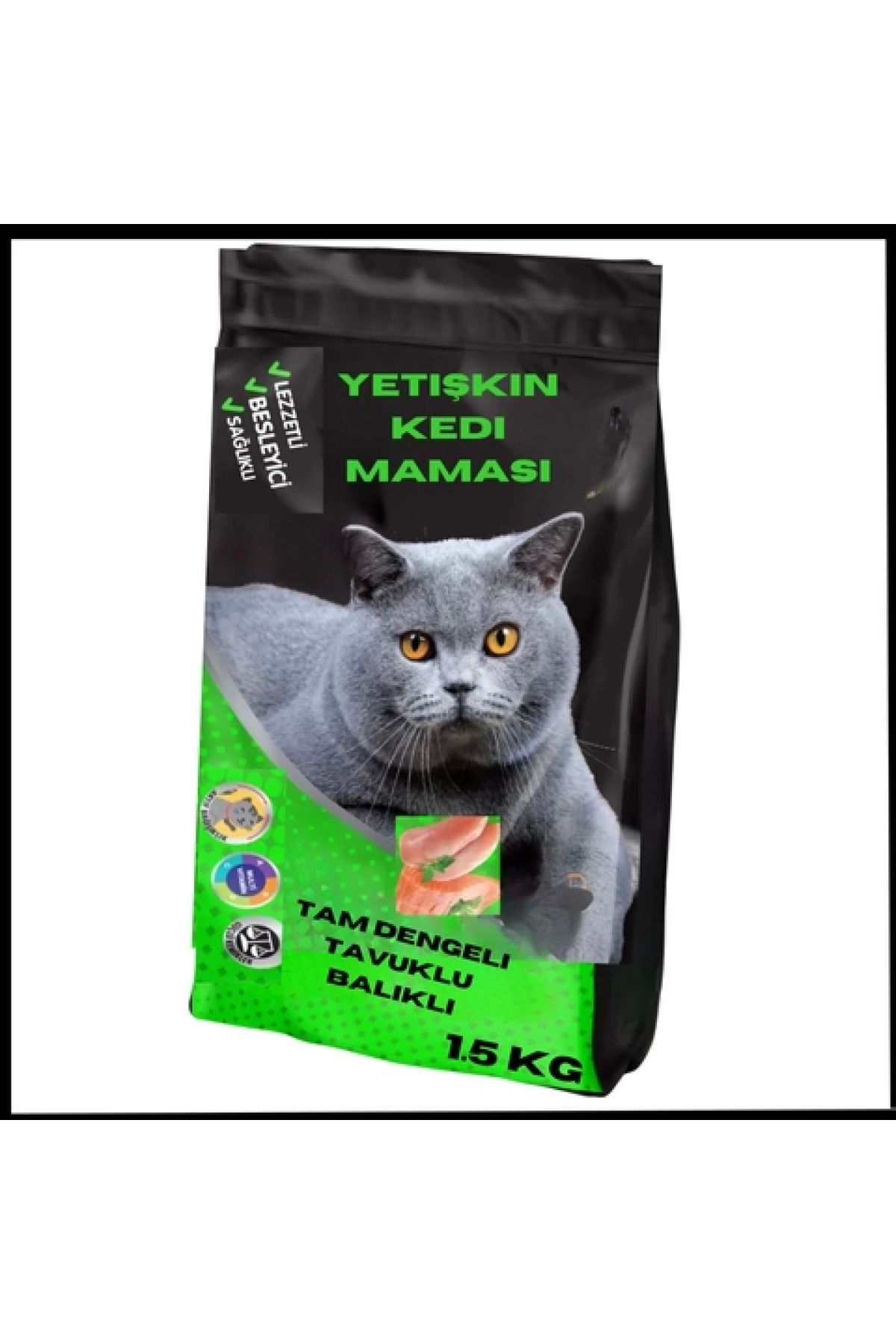 Uygunayakala Uyguna-Yakala Yetişkin Kedi Maması 1.5 Kg-MA.024