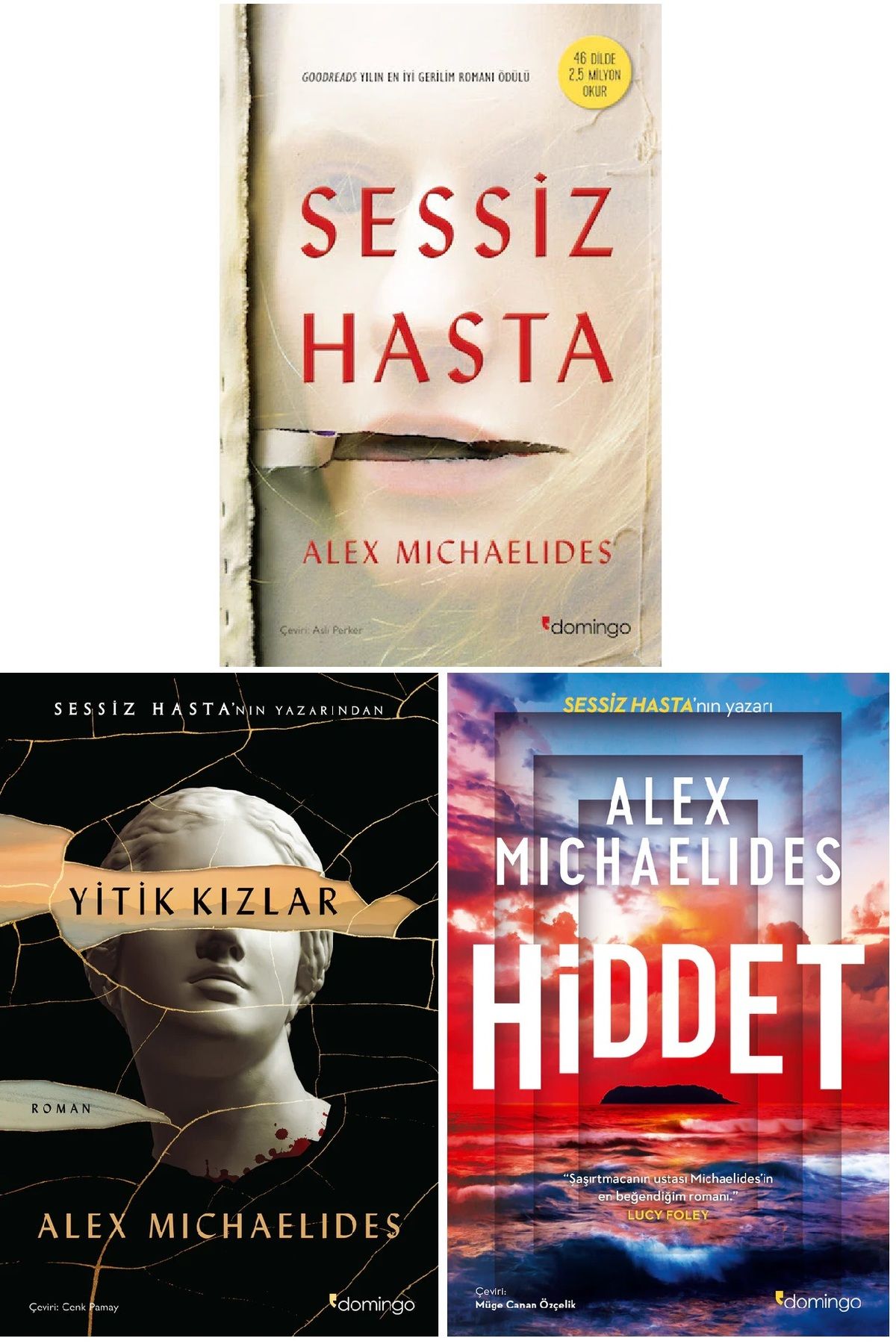 Penguin Books-Alex Michaelides 3 Books Set - Quiet Sick, Little Girls, Hiddet 1