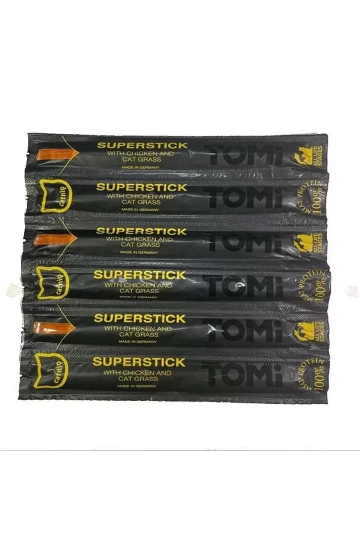 TREND Tomi Tavuklu ve Kedi Çimli Stick Kedi Ödül Maması 6x5 Gr