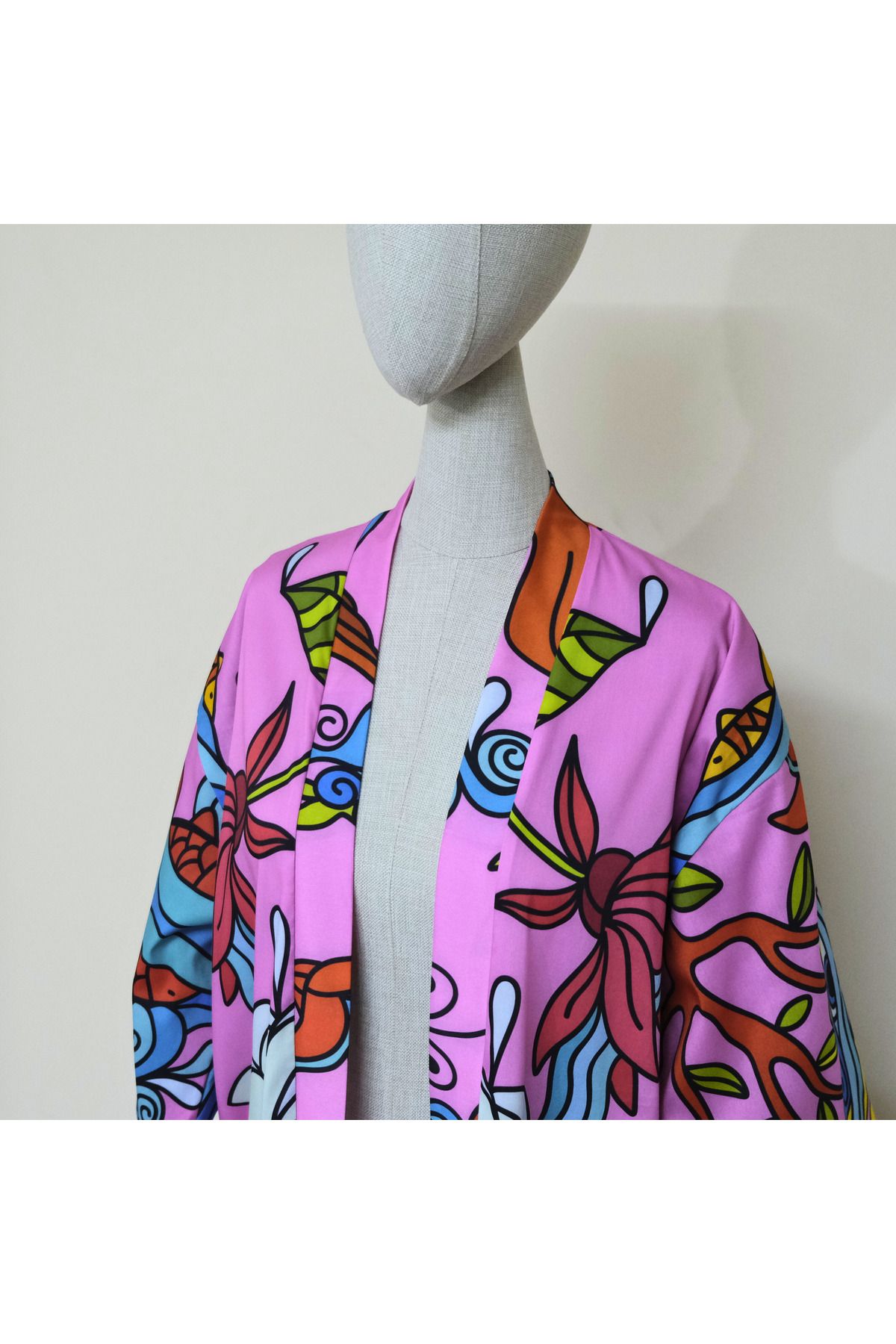 Atelier Nui-Sunny Kimono / Sun Themed Kimono & Dress & Beachwear in Poplin Fabric 4