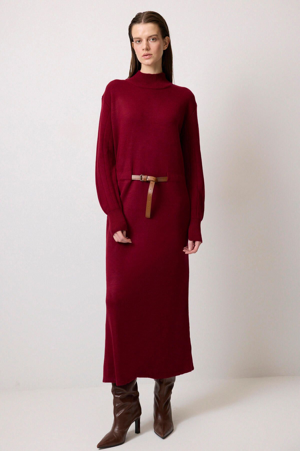 Touché Privé-Waist Belted Knitting Dress 1