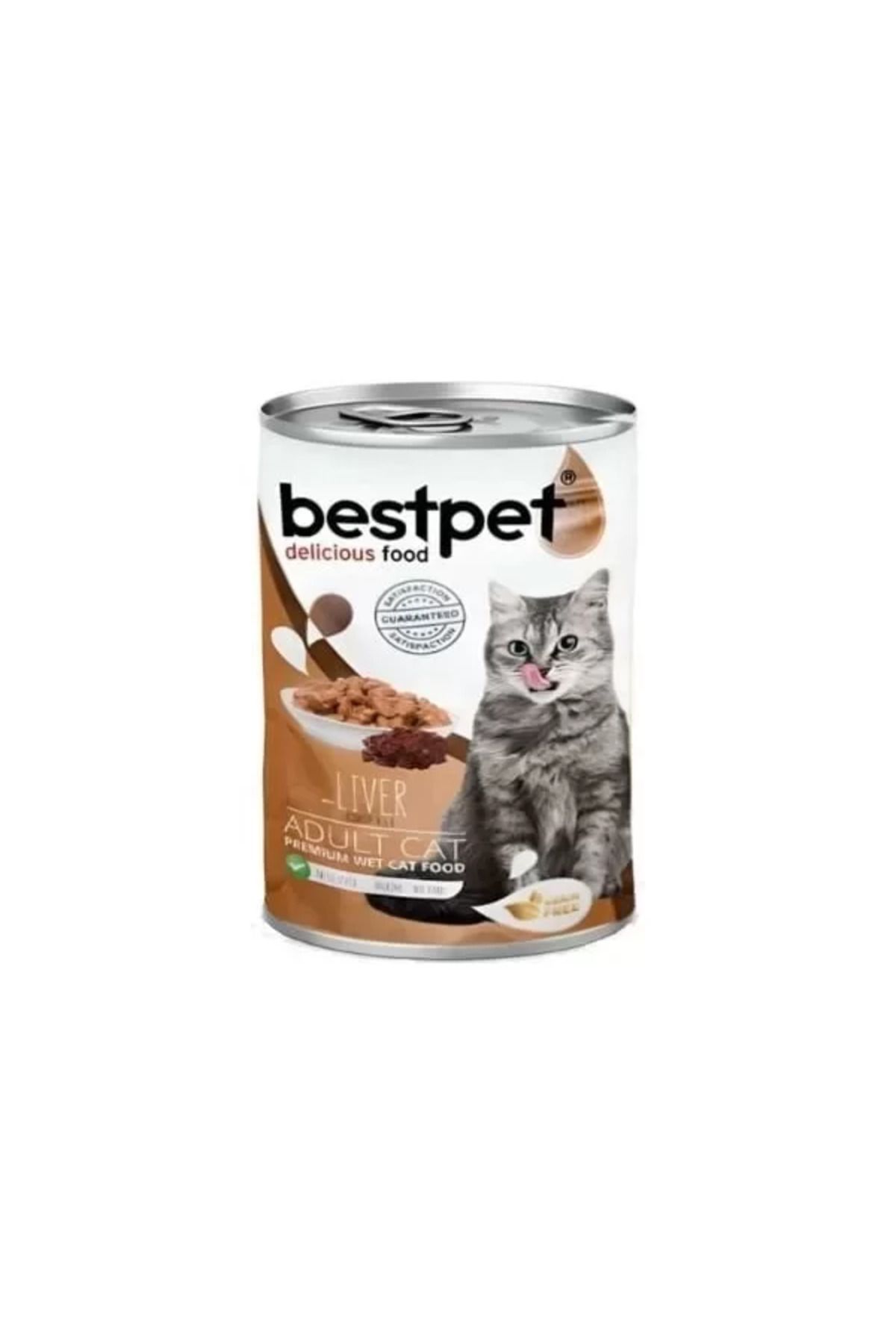 TREND Bestpet Parça Etli ve Ciğerli Yetişkin Konserve Kedi Maması 400 Gr