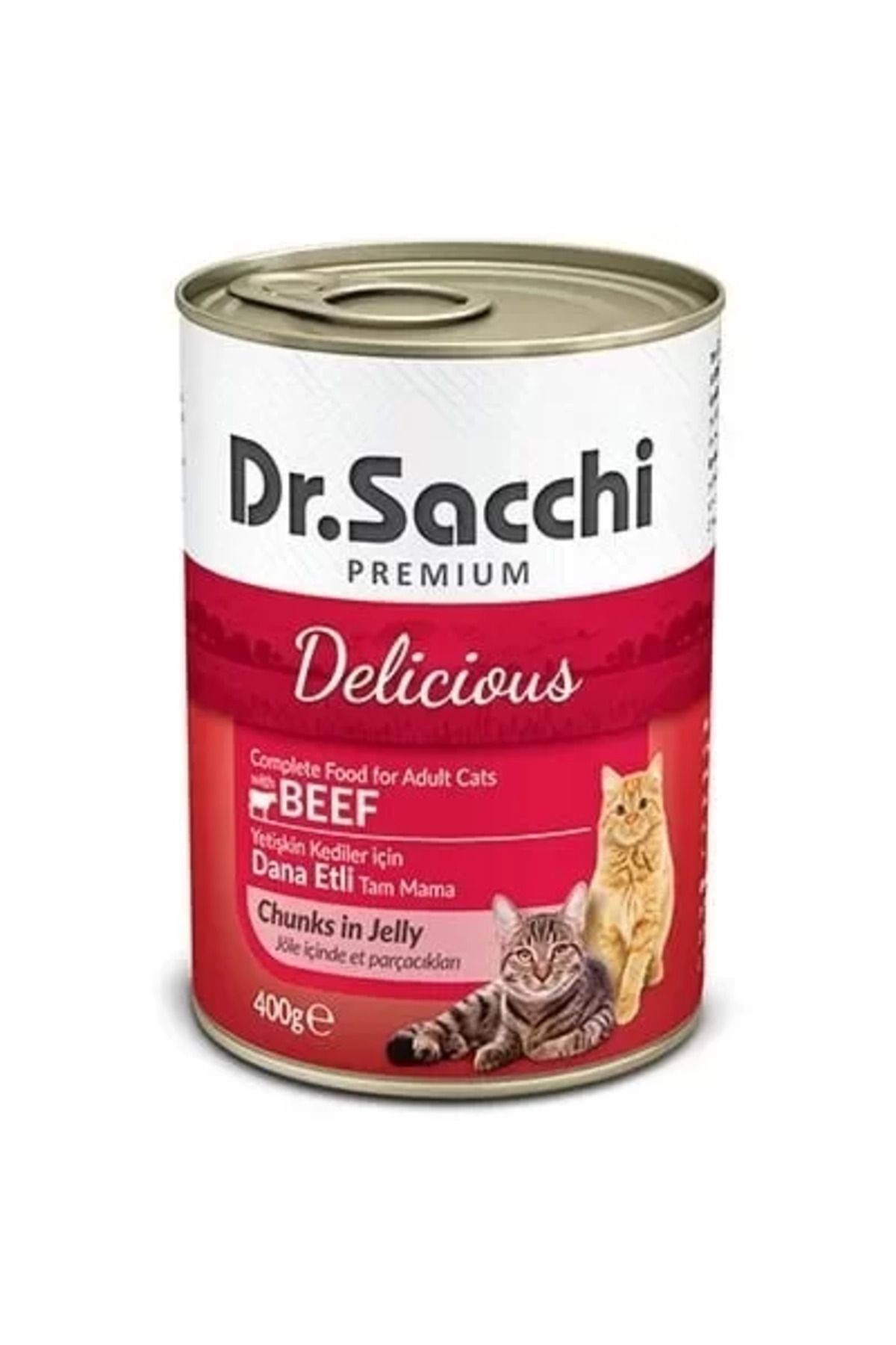 TREND Dr.Sacchi Sığır Etli Yetişkin Kedi Konservesi 400gr