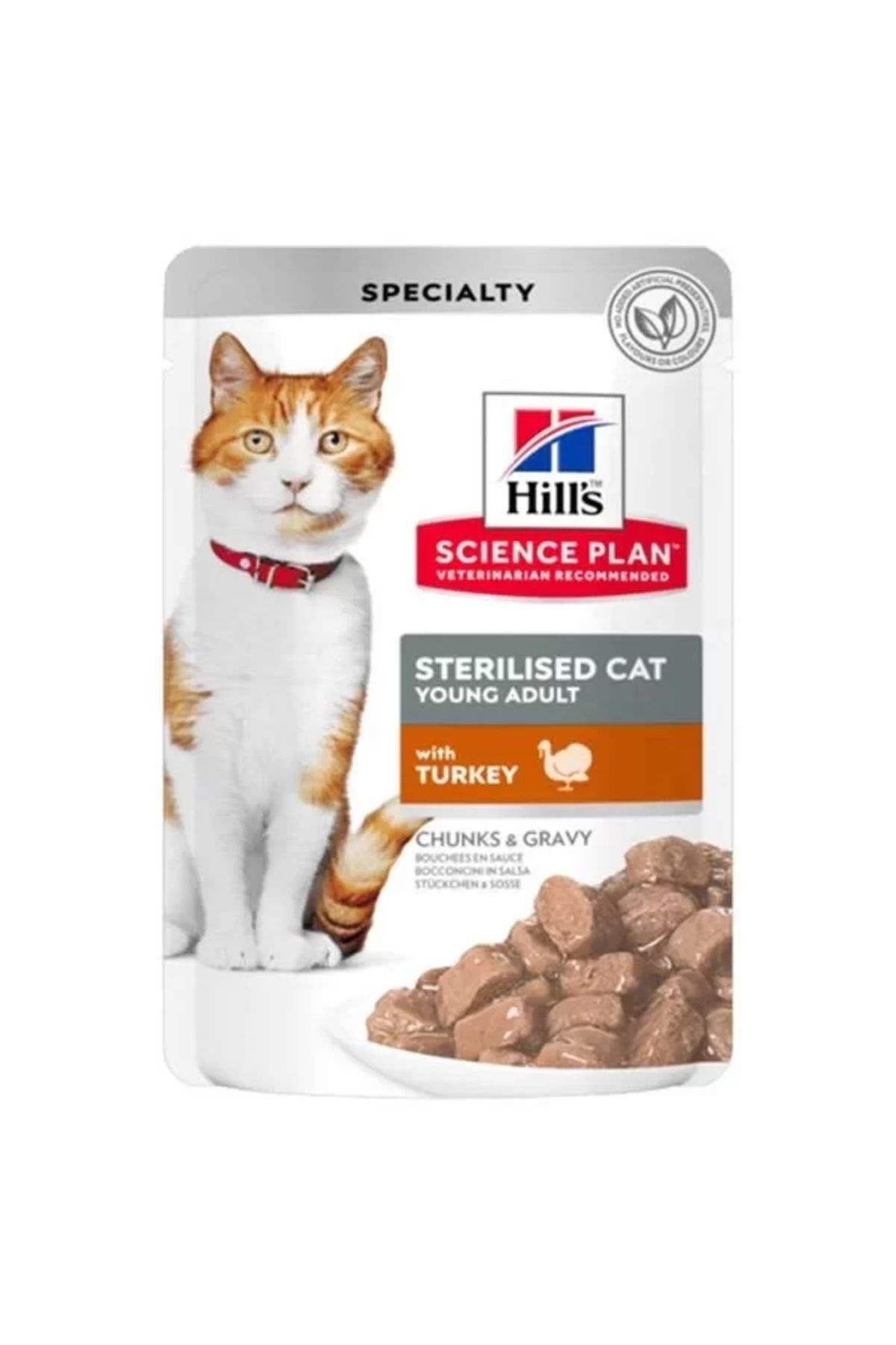 TREND Hills Sterilised Hindili Pouch Kısırlaştırılmış Konserve Kedi Maması 85 Gr