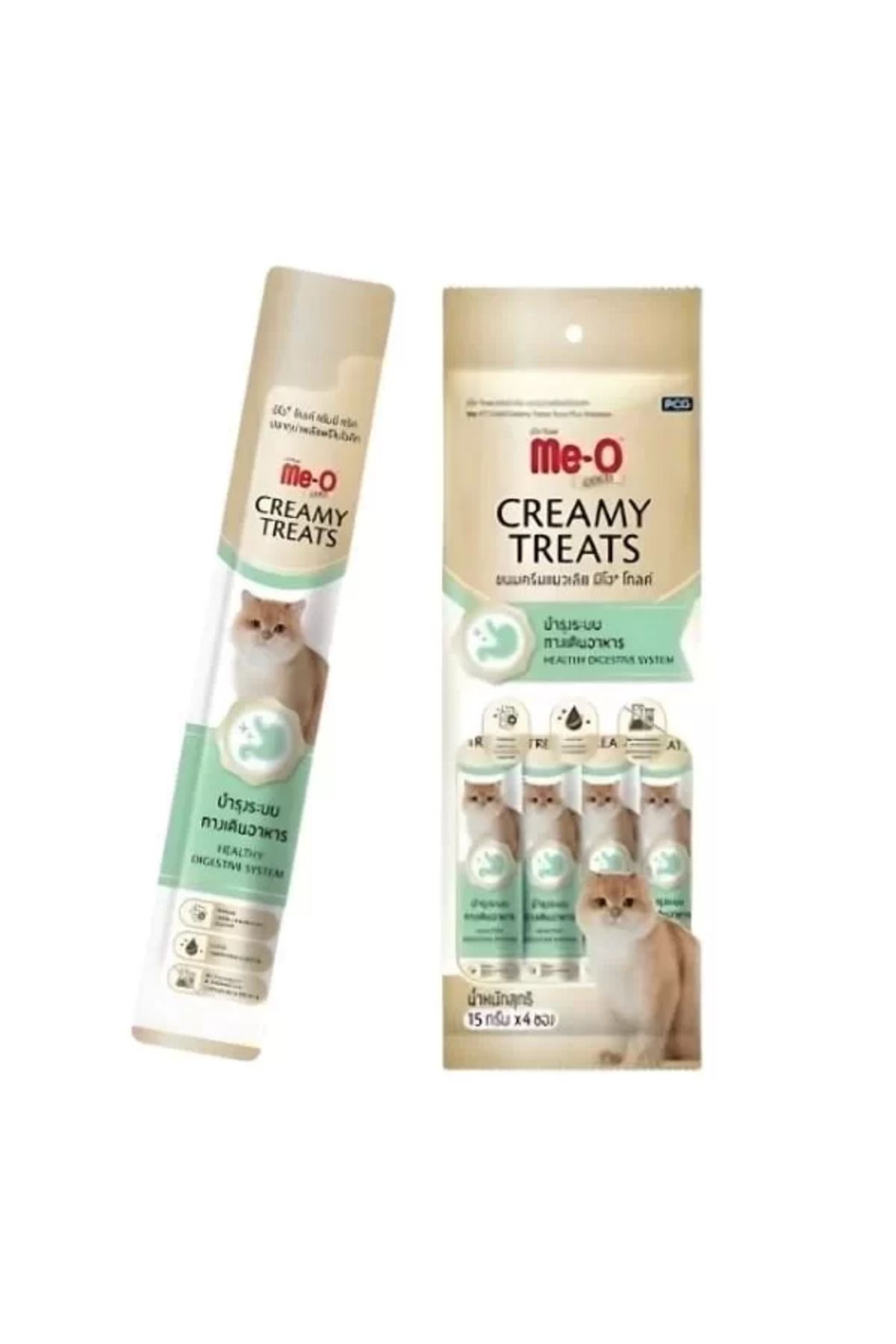 TREND Me-O Gold Creamy Ton Balıklı ve Prebiyotikli Sıvı Kedi Ödül Maması 4 Adet 15 Gr