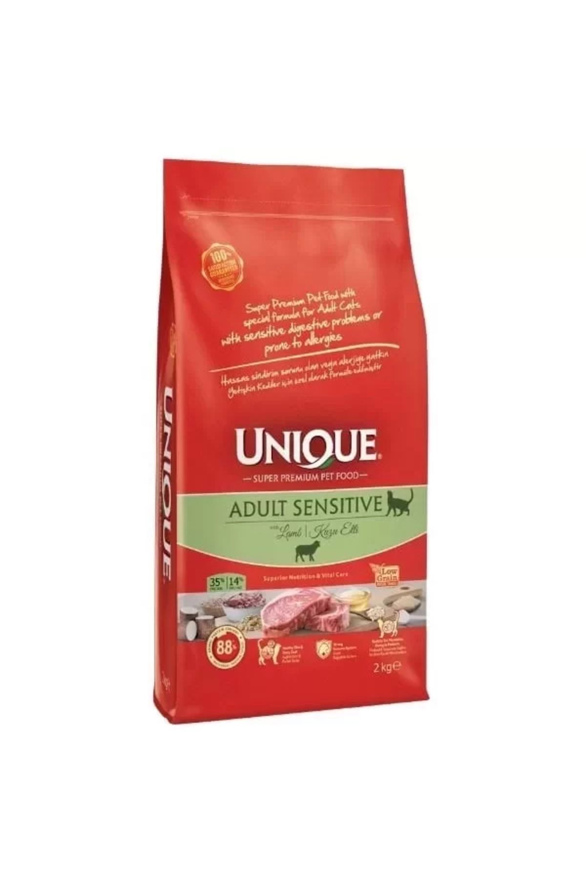 TREND Unique Sensitive Kuzulu Hassas Sindirim Sistemi için Düşük Tahıllı Yetişkin Kedi Maması 2 Kg