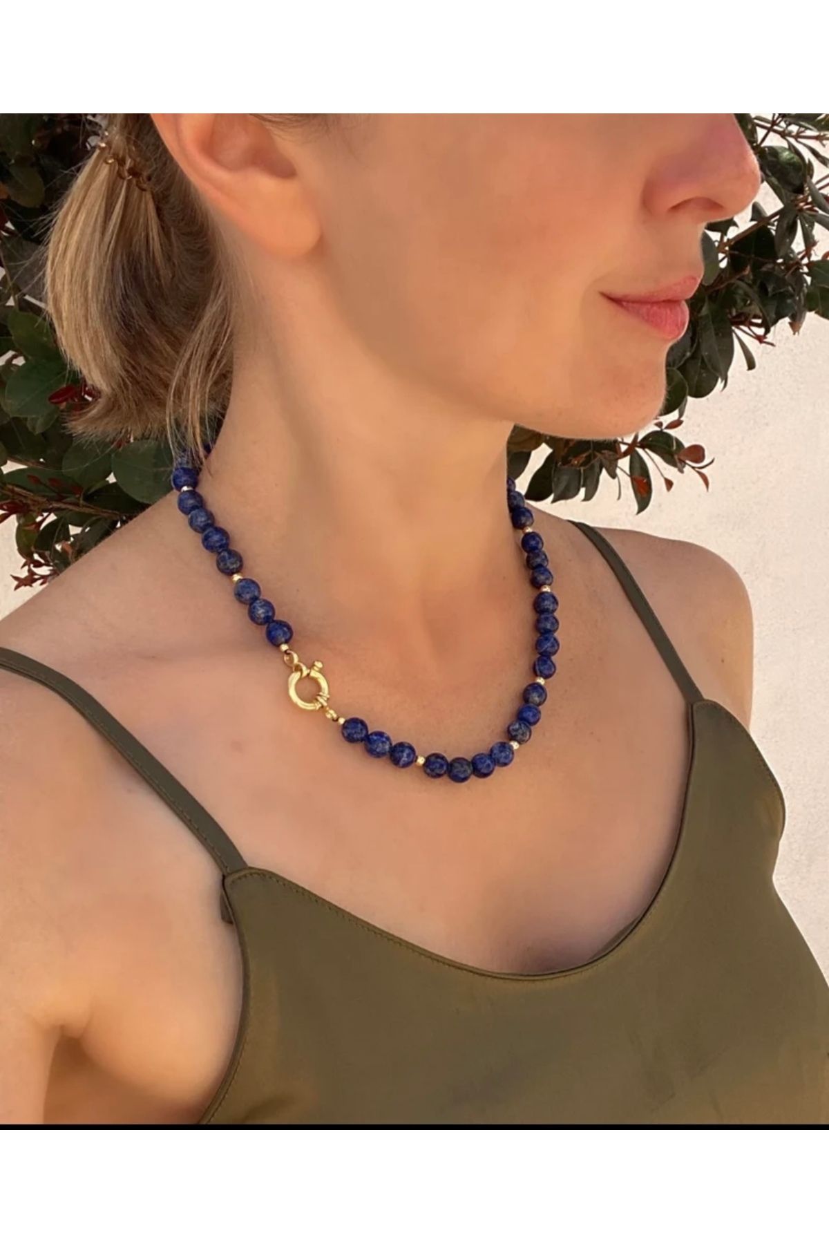 Hazeran accessories Lapis Lazuli Doğal Taşlı Kolye