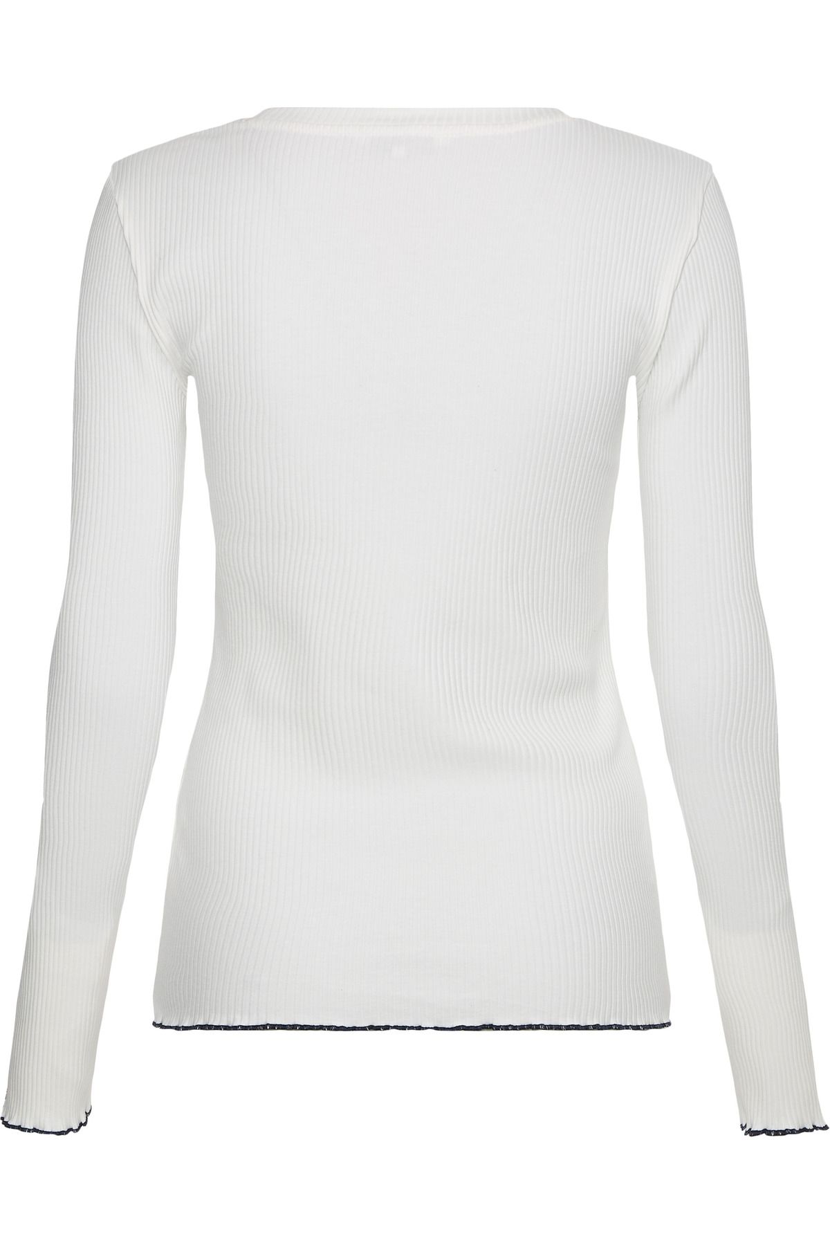 Tommy Hilfiger SLIM FRILL RIB SCOOP-NK LS