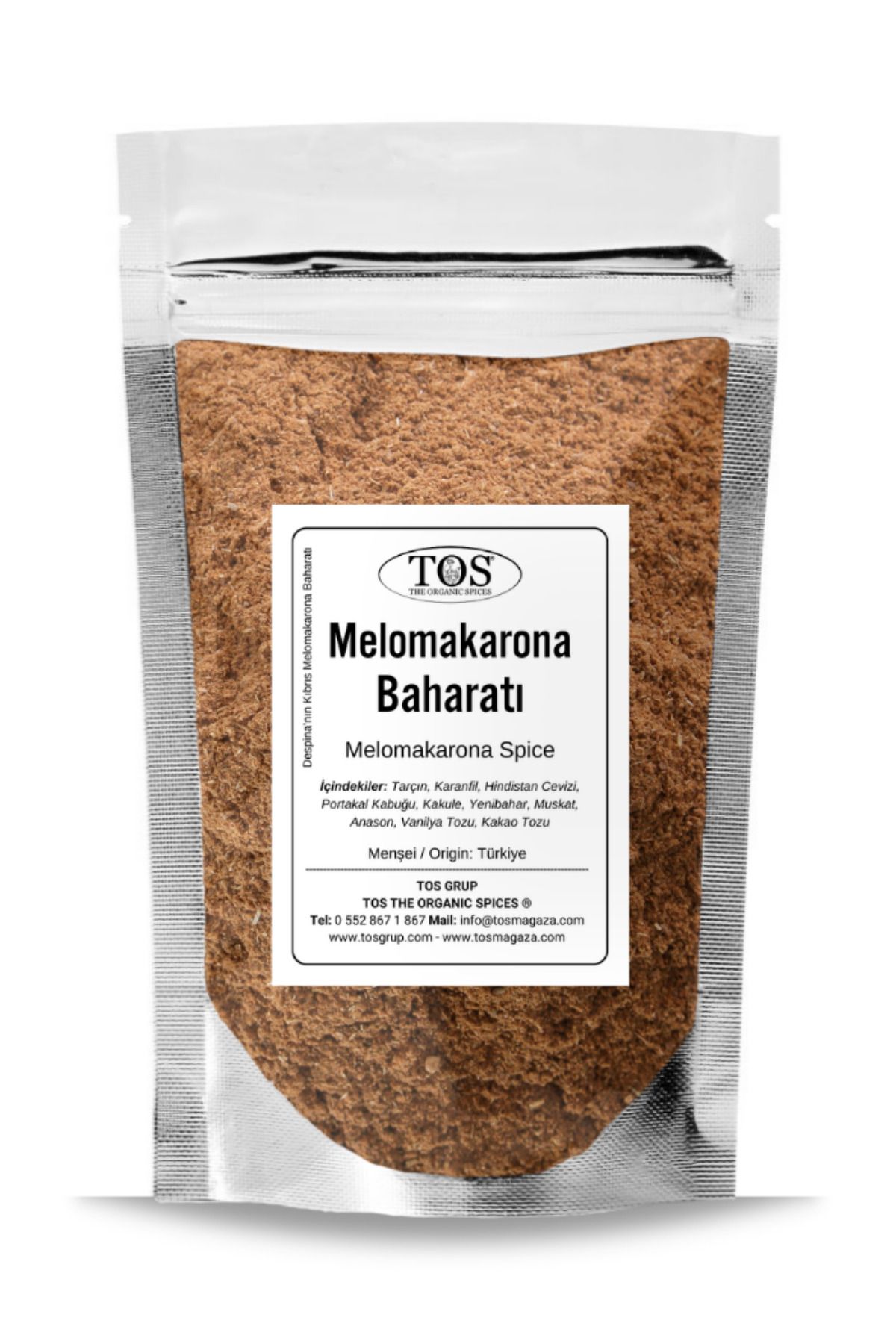 TOS The Organic Spices Despina’nın Kıbrıs Melomakarona Baharatı 250 gr Despina’s Cypriot Melomakarona Spice