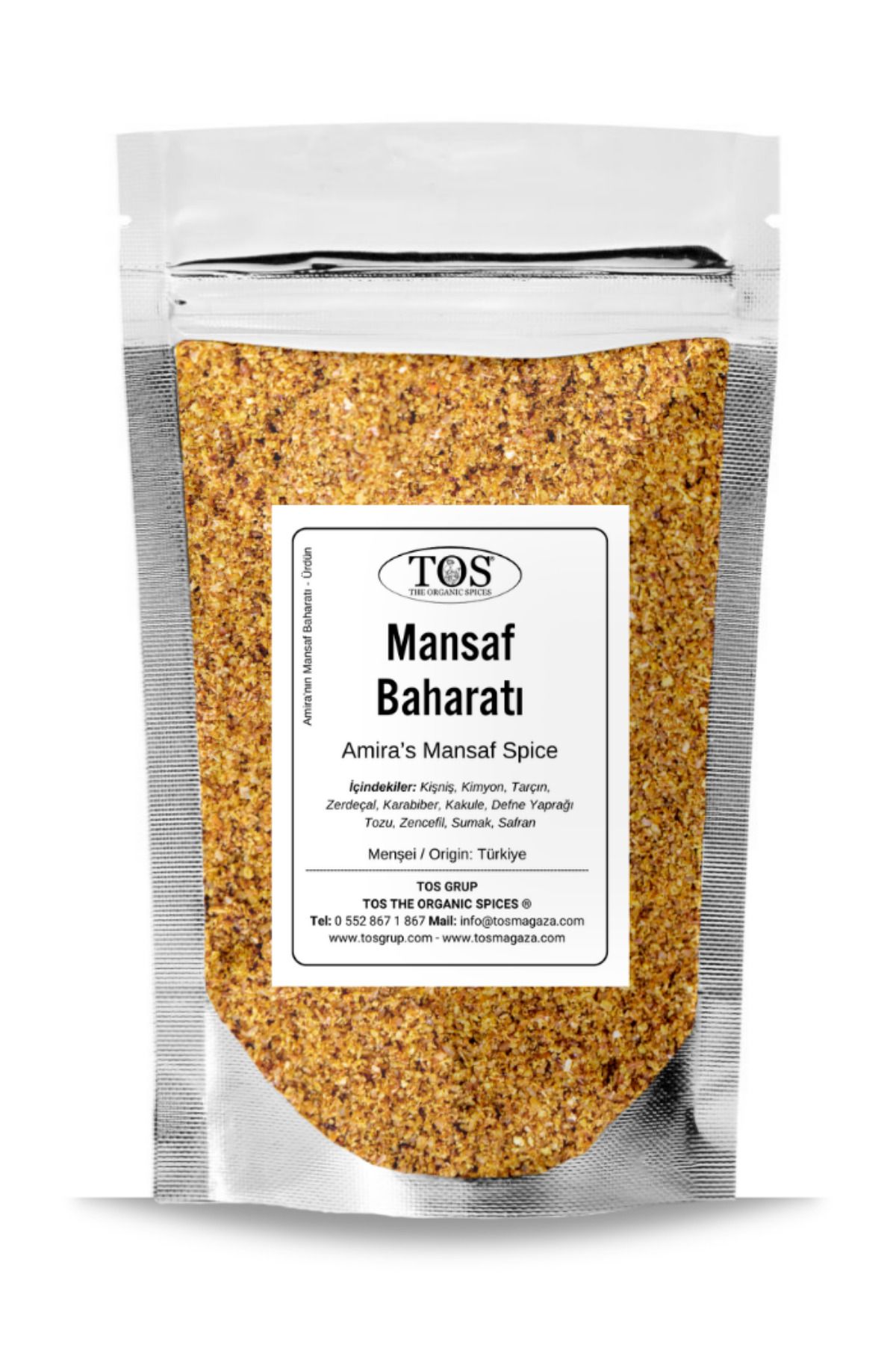 TOS The Organic Spices Amira'nın Mansaf Baharatı 100 gr Amira’s Mansaf Seasoning