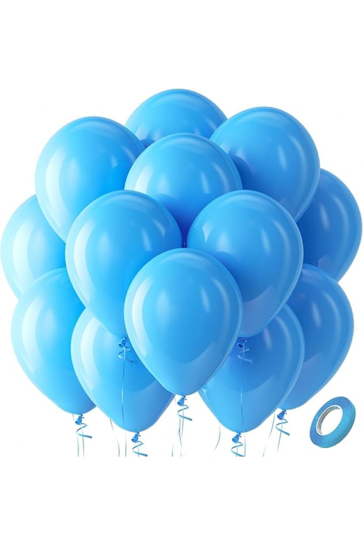 BALON DİYARI 50 Adet Renkli Metalik Balon - Premium Lateks