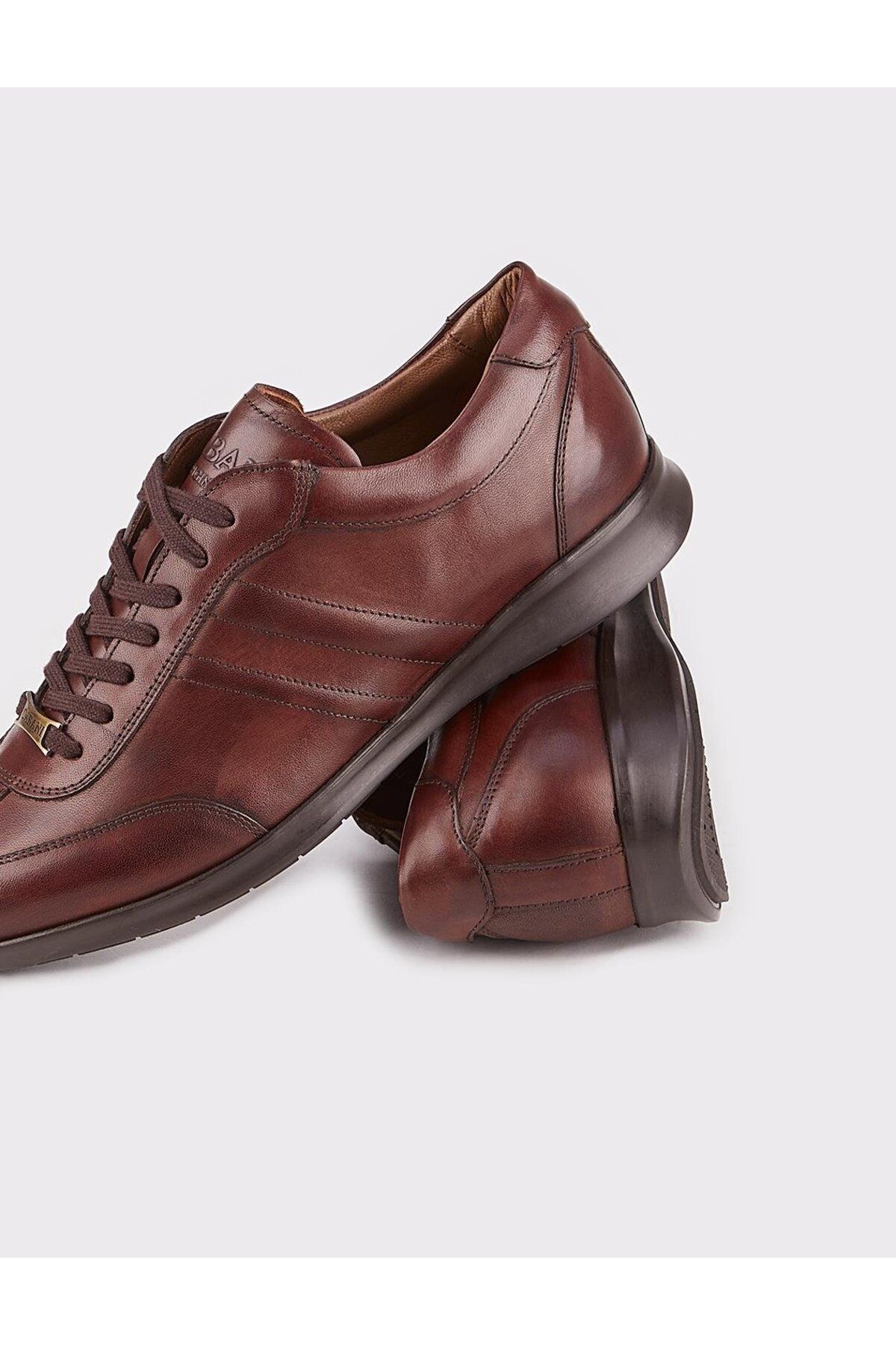 Cabani-Non-Slip Sole Genuine Leather Brown Lace-Up Men's Casual Shoes 4