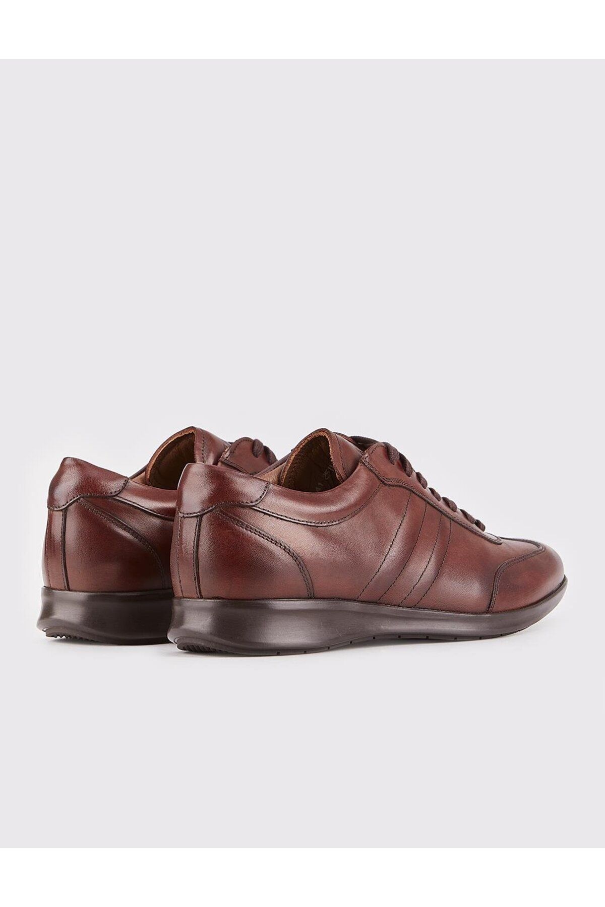 Cabani-Non-Slip Sole Genuine Leather Brown Lace-Up Men's Casual Shoes 3