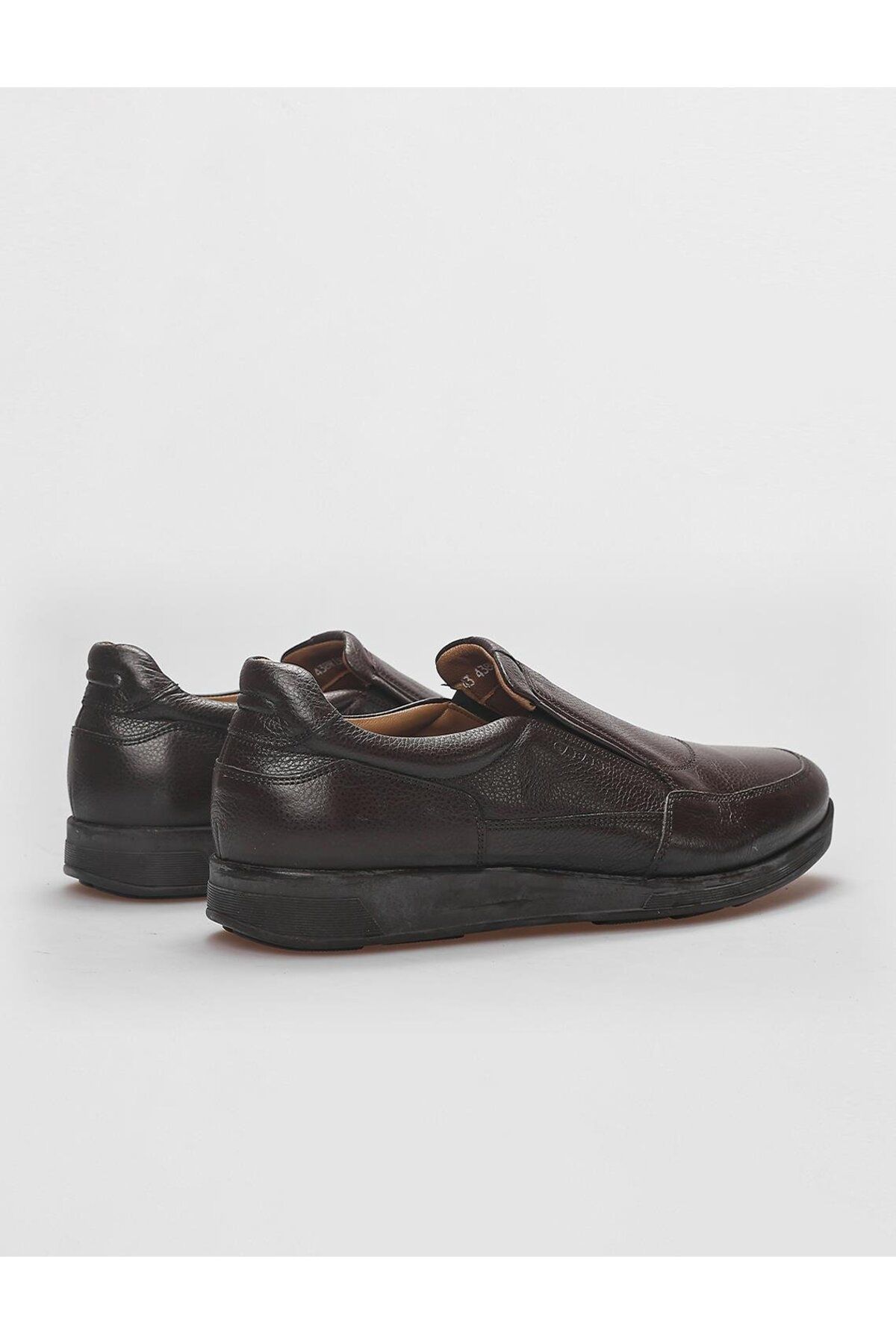 Cabani-Genuine Leather Brown Men's Shoes with Rubber Sole 3