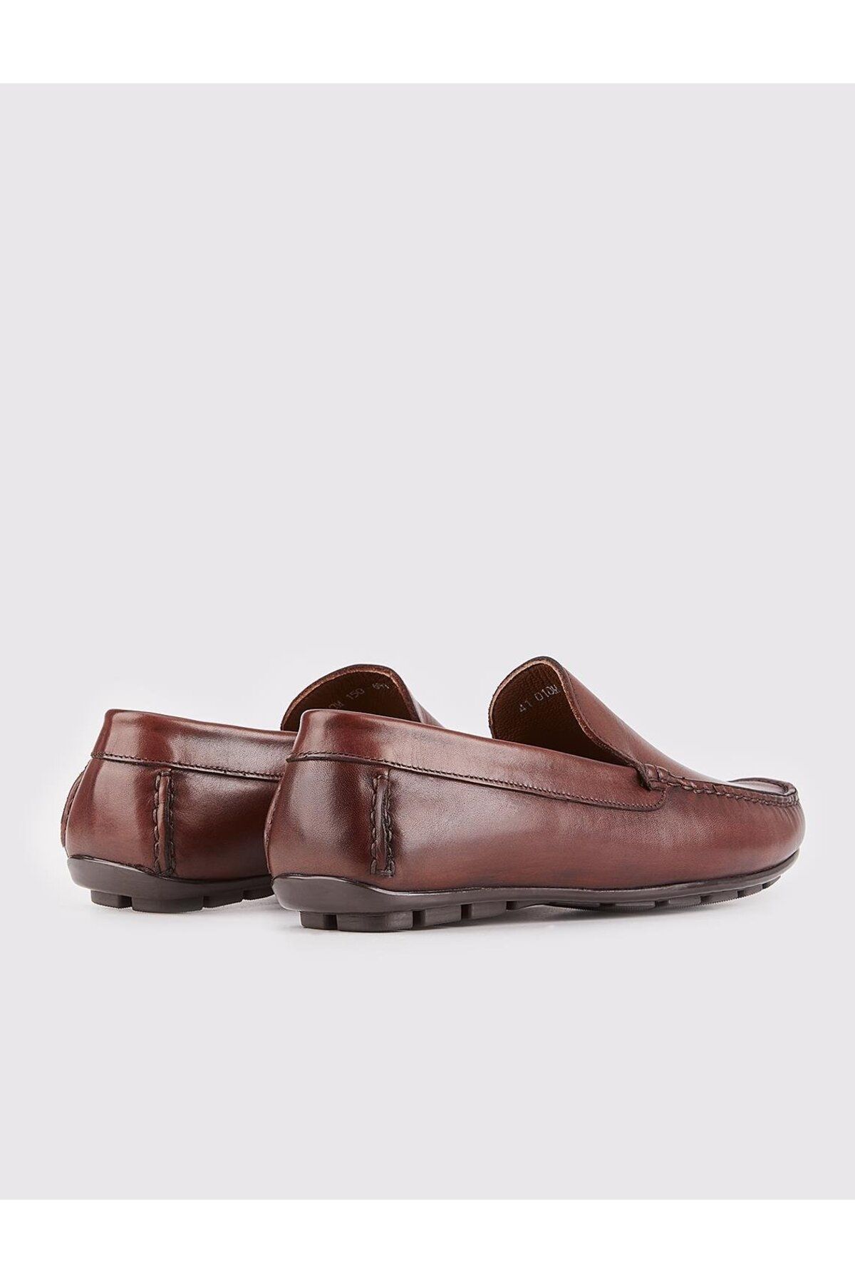 Cabani-Genuine Leather Brown Men's Loafer Shoes 3