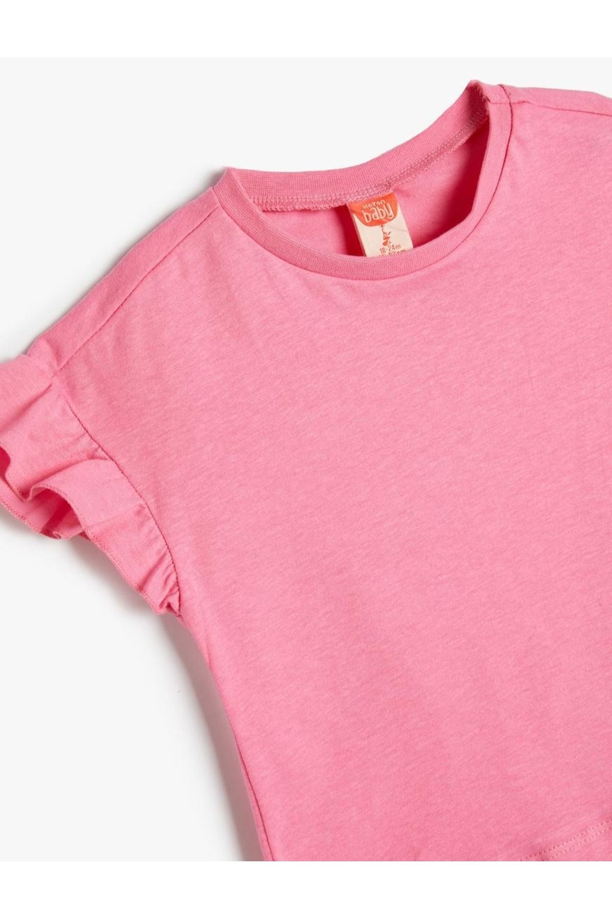 Koton-Baby Girl Basic Ruffle T-Shirt 3