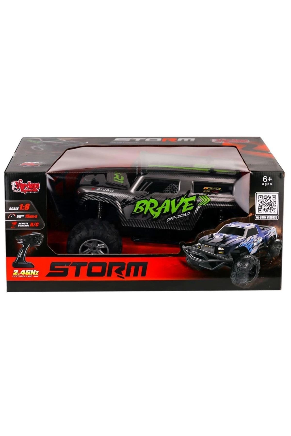 SYNOPE Çocuk SYR-666-838 Kumandalı Şarjlı Storm Jeep 1:18 -Vardem Oyuncak