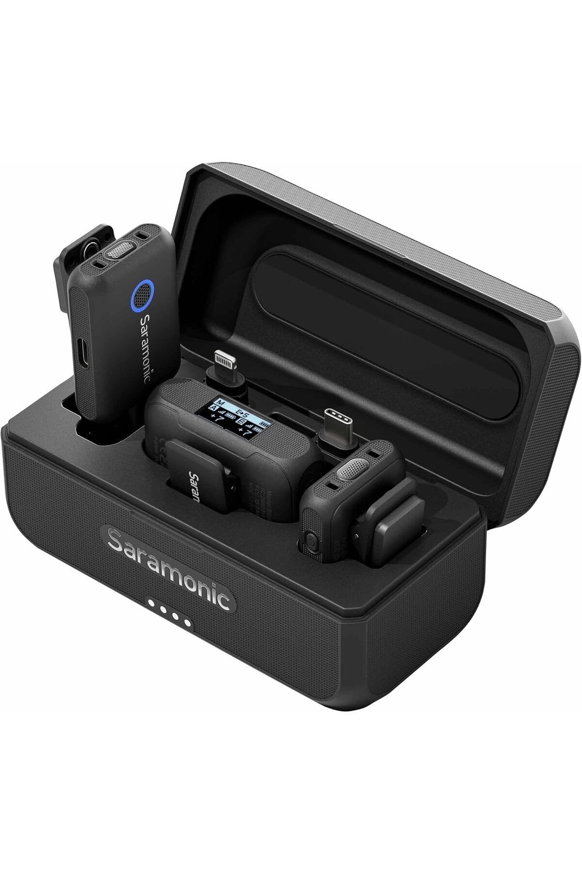 STOREMAX buxystorem Blink 500+ B2 2 Kişilik Kablosuz Mikrofon Sistemi, Cihaz Montajlı Alıcı 3,5 mm, USB-C