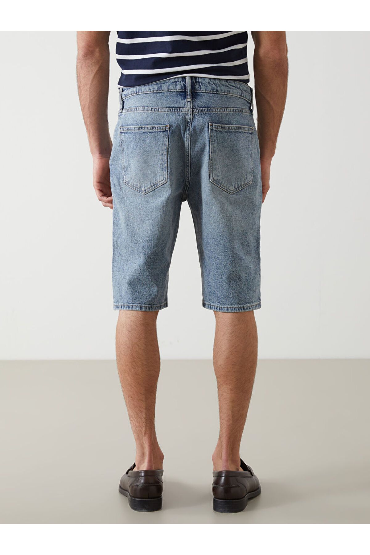 LC Waikiki-Νέα σεζόν Standard Fit Ανδρικό Jean Sort - S5JM06Z8 4