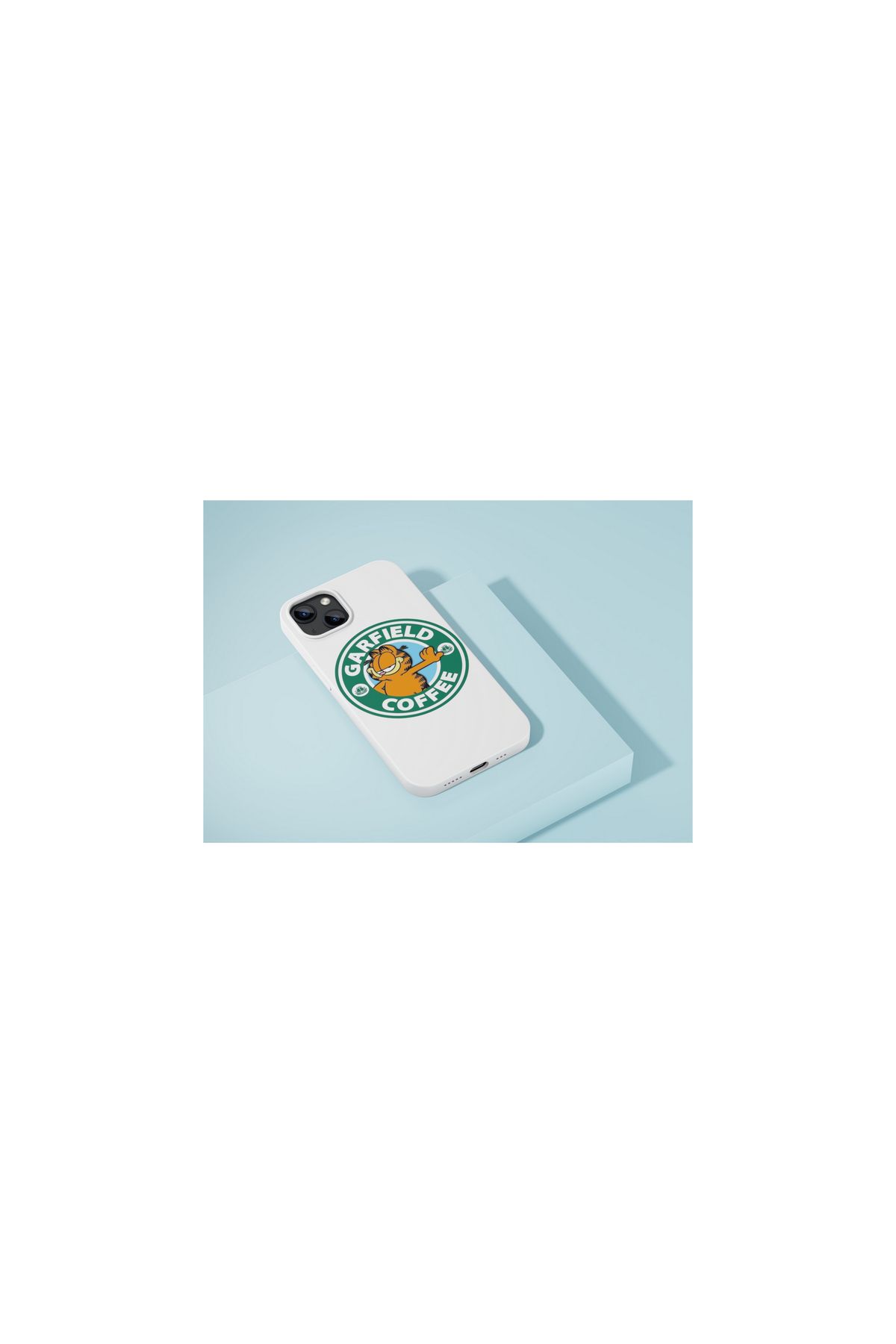 SOFTCASE Garfield Coffee Iphone Tüm Modellere Uyumlu Kılıf Iphone 6,7,8,x,11,12,13,14,15,16 Plus