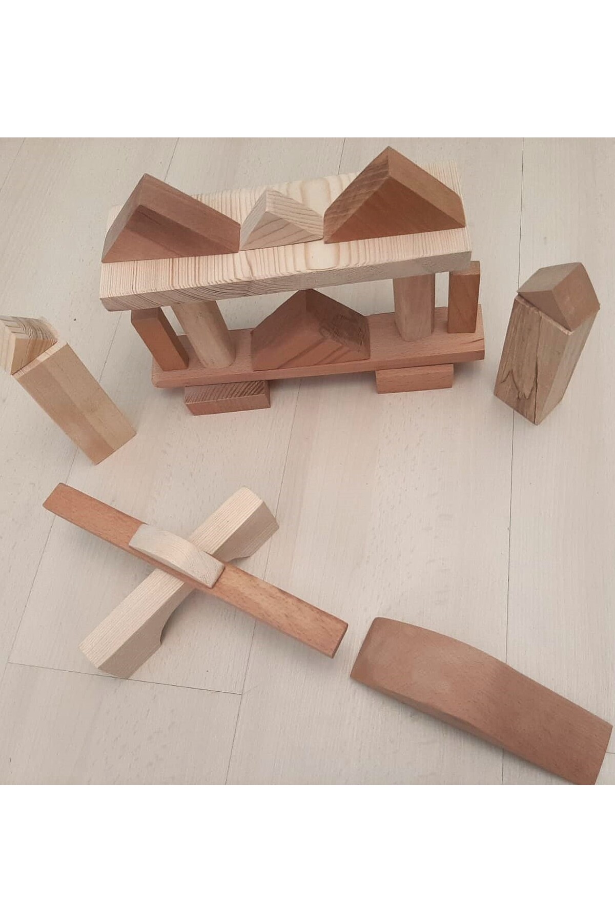 مجموعه بازی بلوک‌های چوبی (۲۰ تکه)