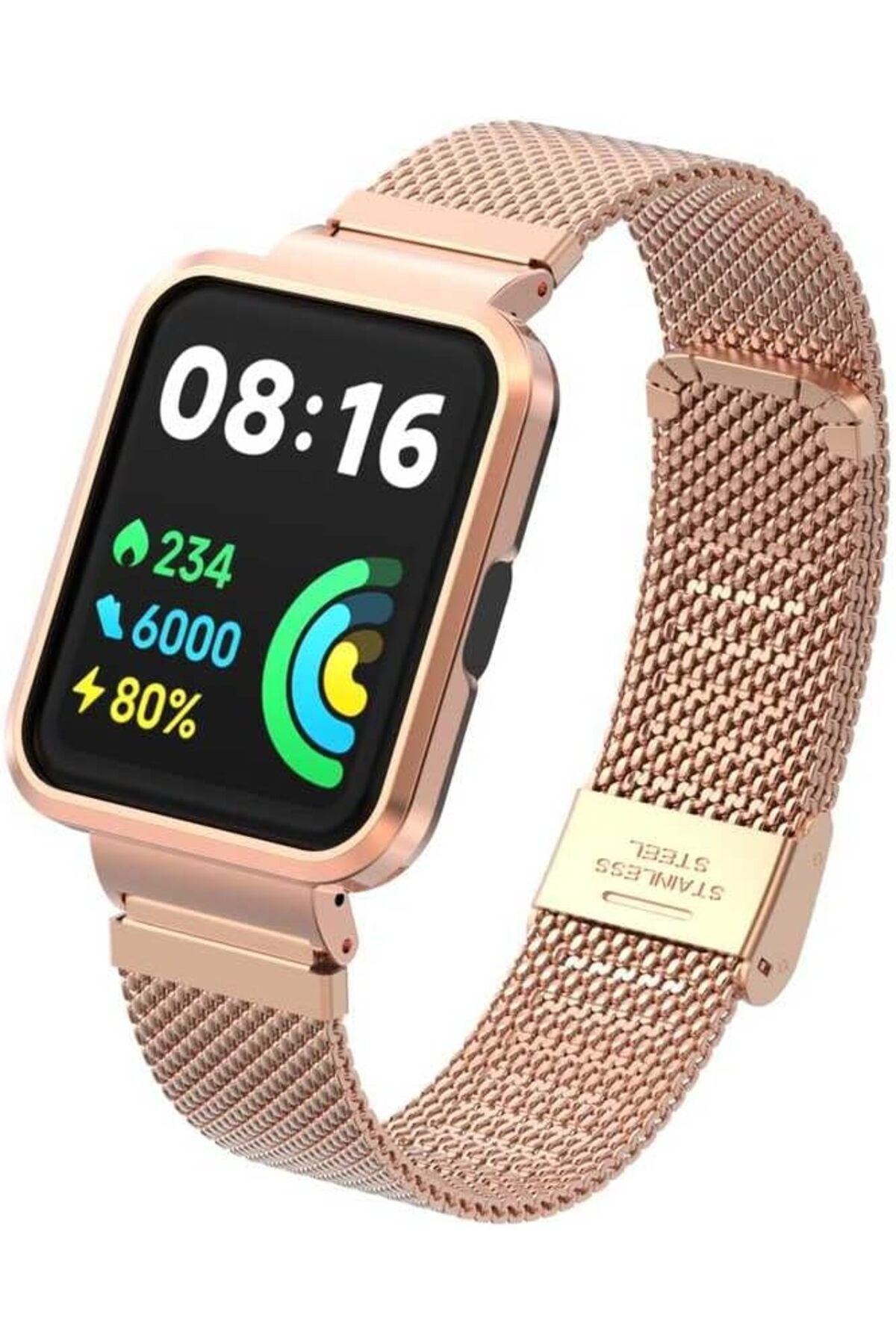 STOREMAX sivtcrt Xiaomi İle Uyumlu Redmi Watch 2 Lite KRD-66 Metal Kordon Rose Gold Yeni Modern 1053513