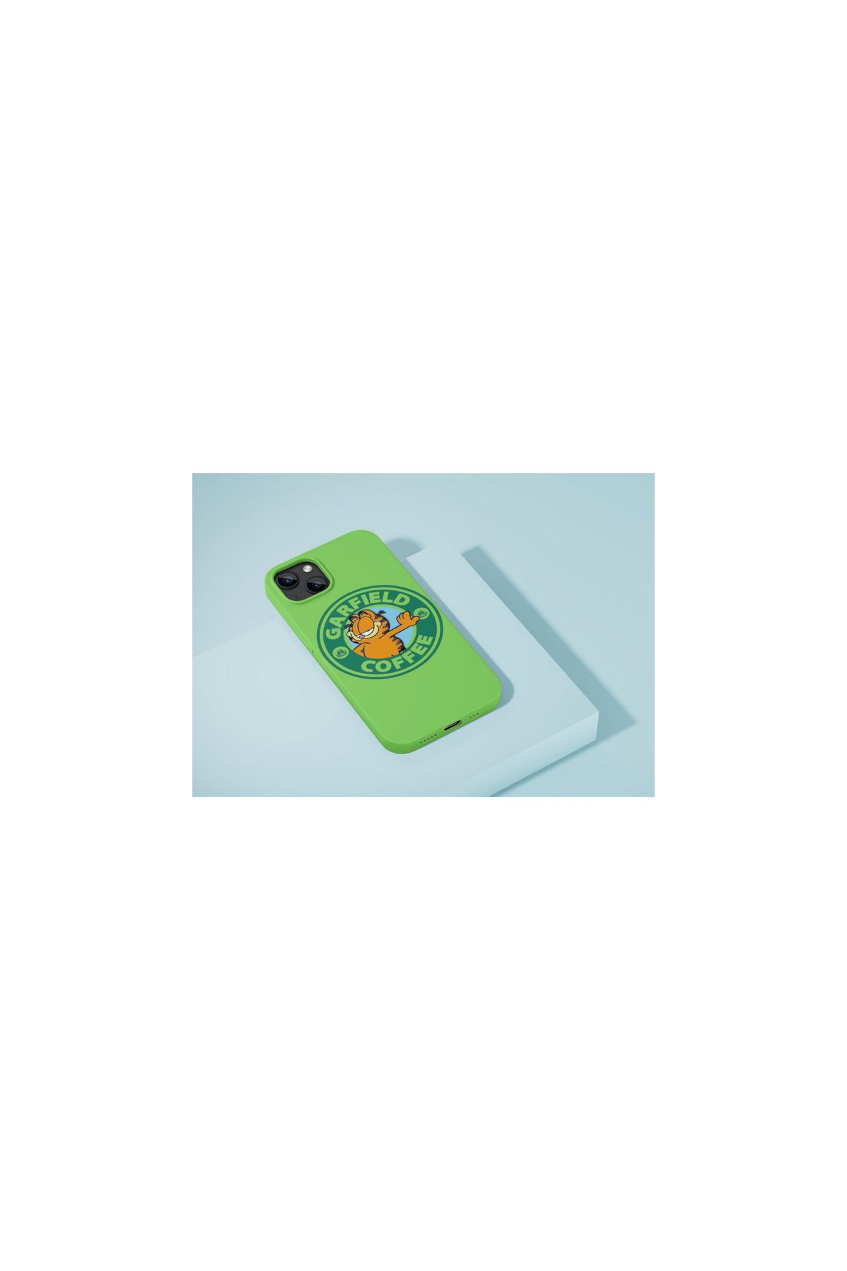 SOFTCASE Garfield Coffee Iphone Tüm Modellere Uyumlu Kılıf Iphone 6,7,8,x,11,12,13,14,15,16 Plus