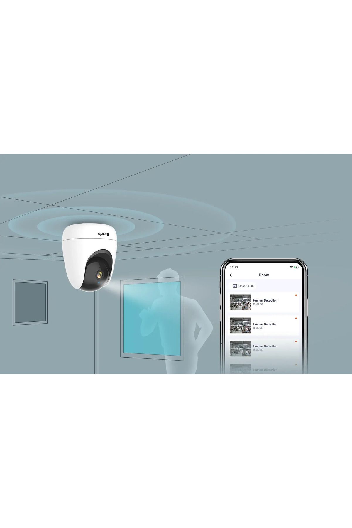 Tenda-كاميرا أمان متحركة Cp3 بدقة 1080 بكسل 7