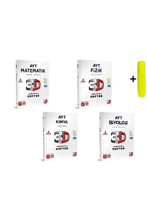 3D Yayınları 3D Yayınları AYT Sayısal Matematik Fizik Kimya Biyoloji Video De...