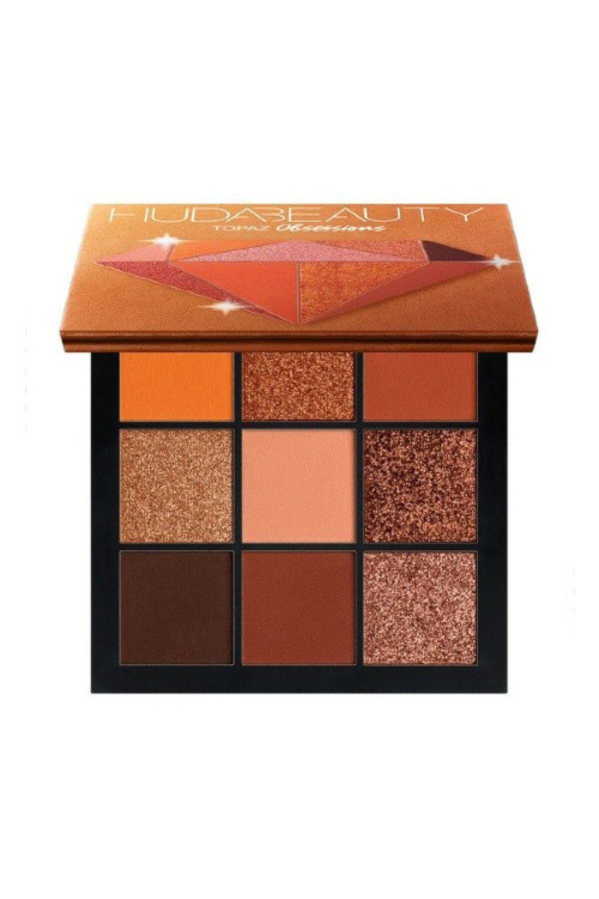 Huda Beauty-Obsessions Eyeshadow Palette 9 Colors Sapphire Yellow 1
