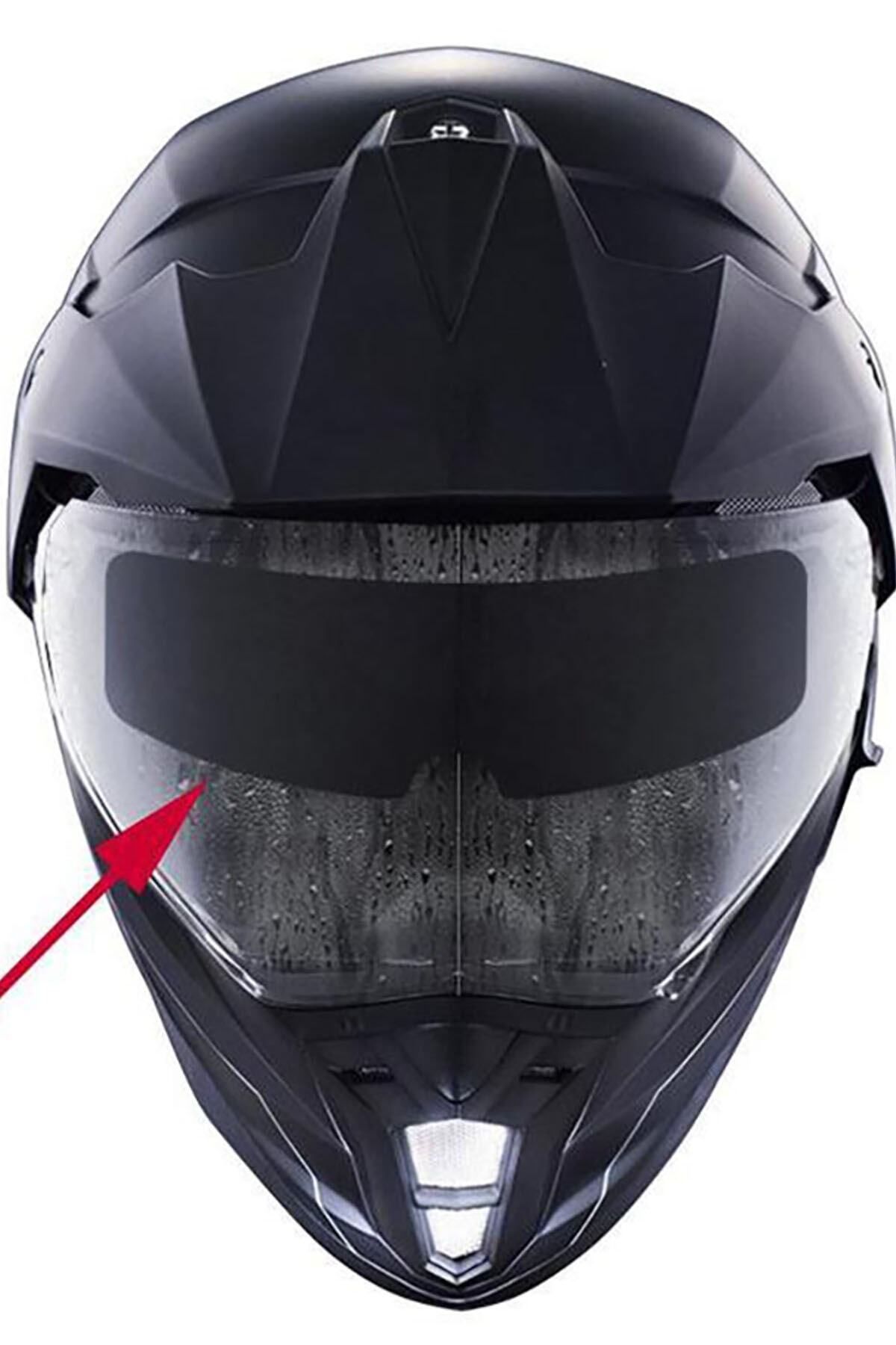 Genel Markalar Lüks Seri Su Kaydırıcı Motosiklet Kask Ön Cam Sticker Film Yağmur ve Buğu Önleyici