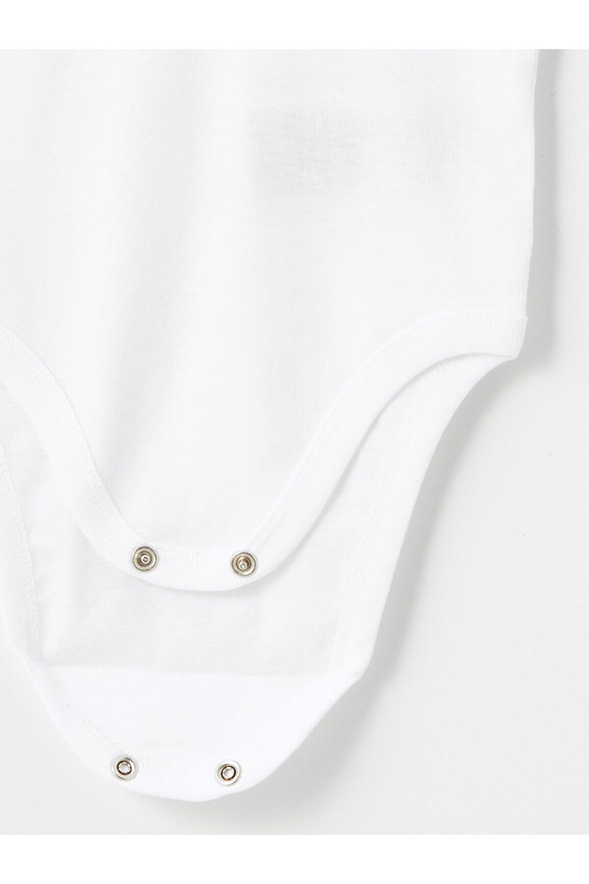 LC Waikiki Lcw Baby Bisiklet Yaka Basic Kız Bebek Çıtçıtlı Body 2'li (W4) fotoğrafı 5 (önizleme)